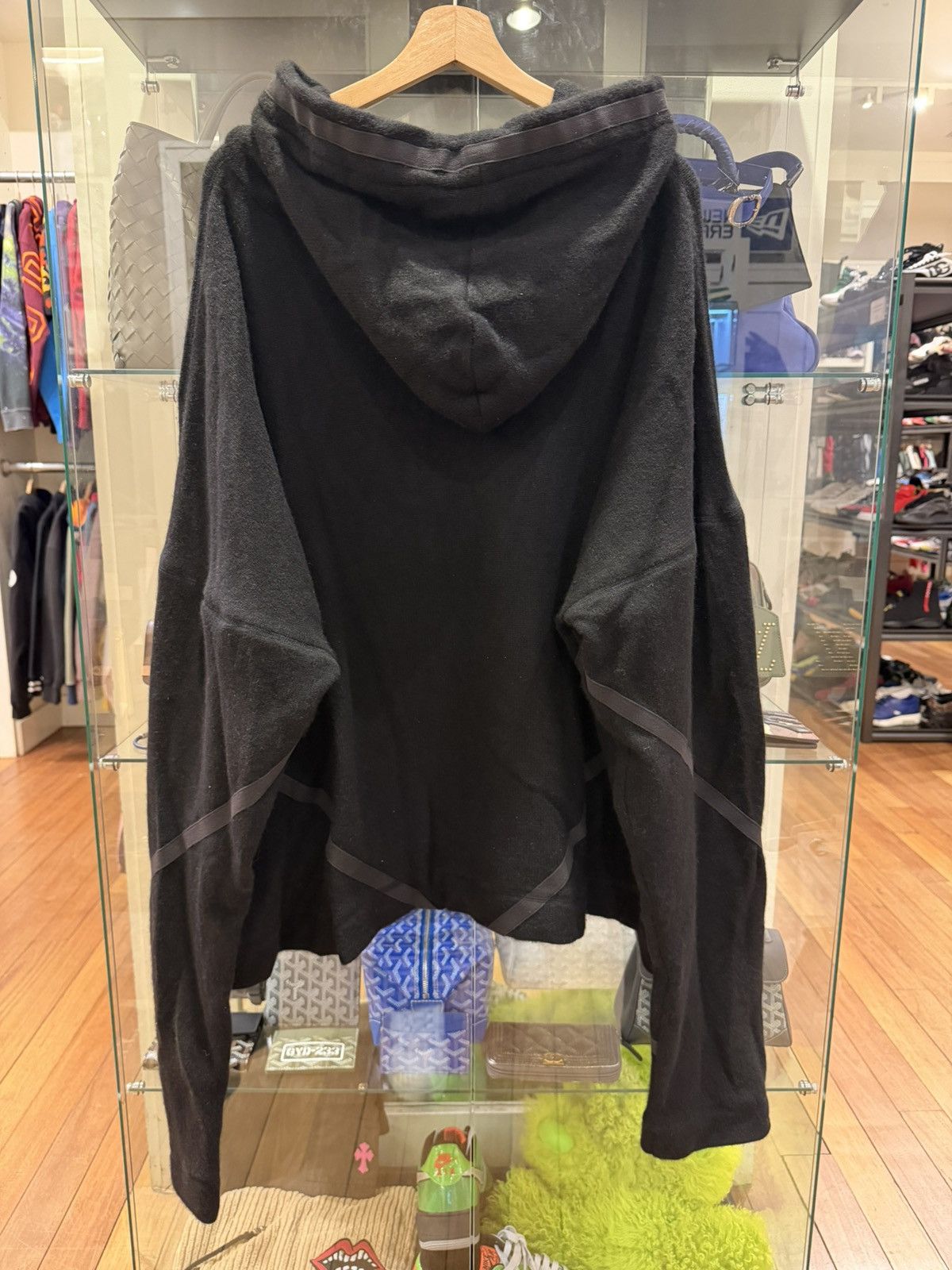 Greg Lauren Cashmere Baja Hoodie Black