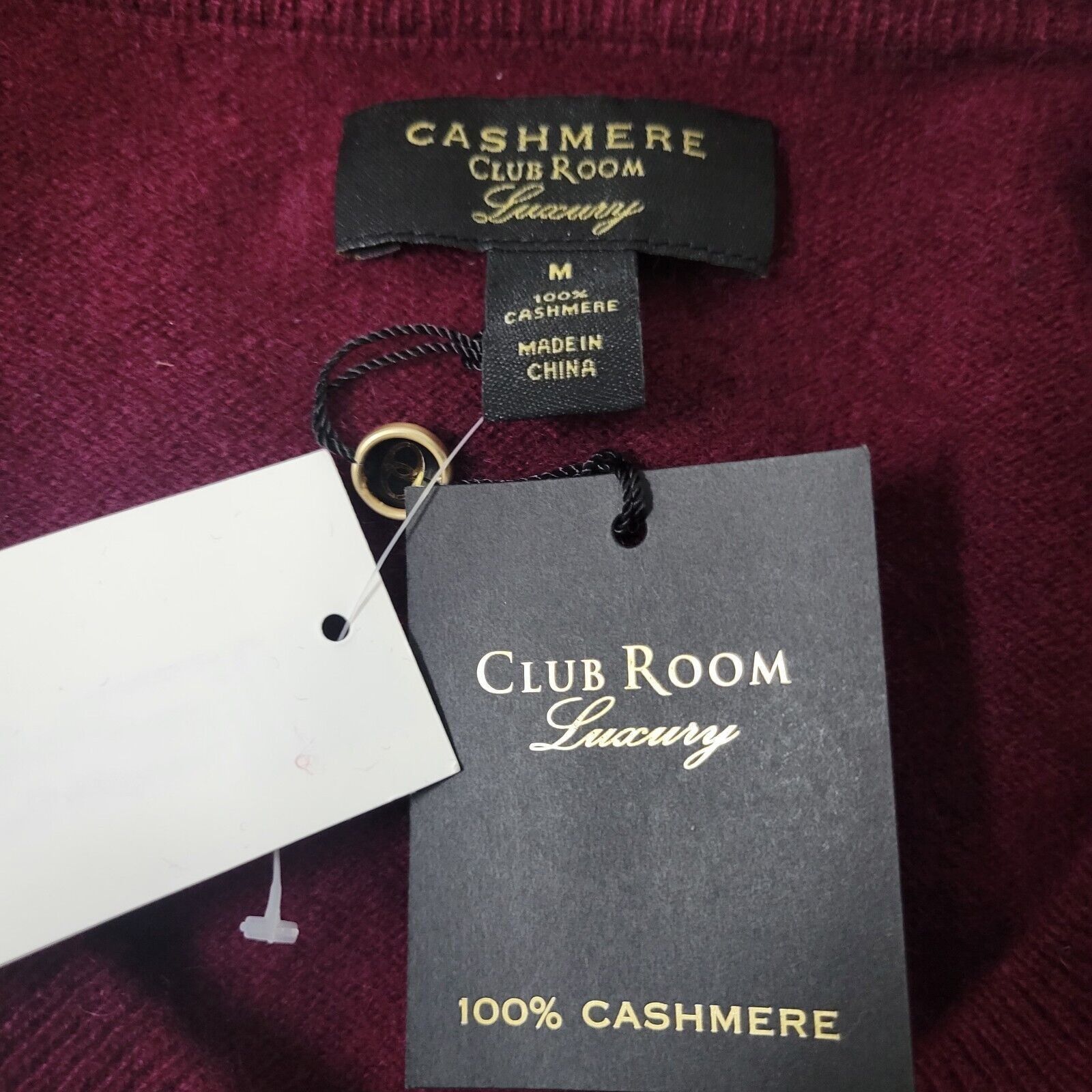 Club Room Men's Clubroom 100% Cashmere Sweater. Size Medium. New With Size US M / EU 48-50 / 2 - 8 Thumbnail