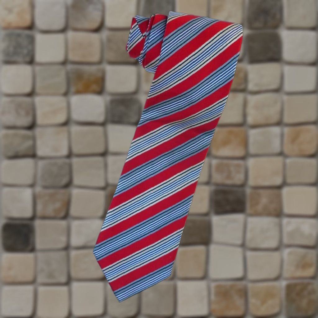 Ermenegildo Zegna VINTAGE Ermenegildo Zegna Silk Tie Stripes Made in Italy Size ONE SIZE - 1 Thumbnail