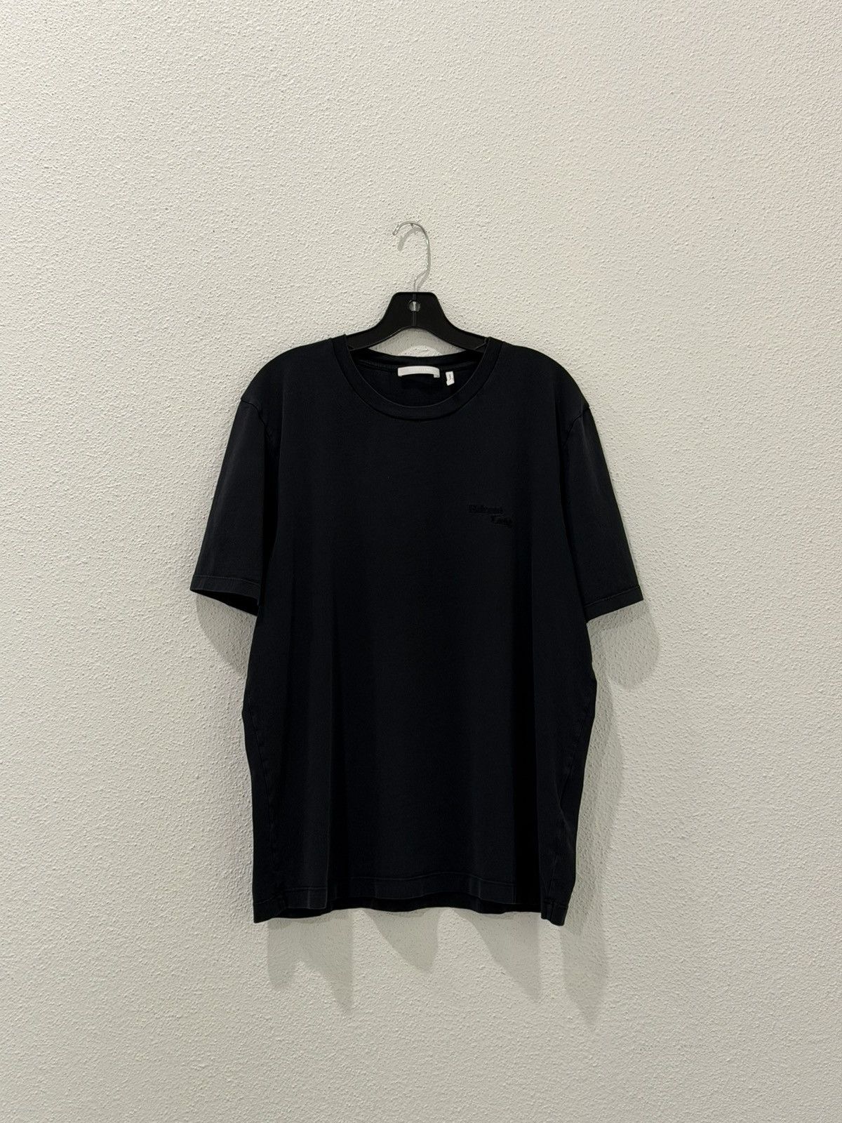 Helmut Lang Tonal Embroidered T-Shirt Size XL Fits Large