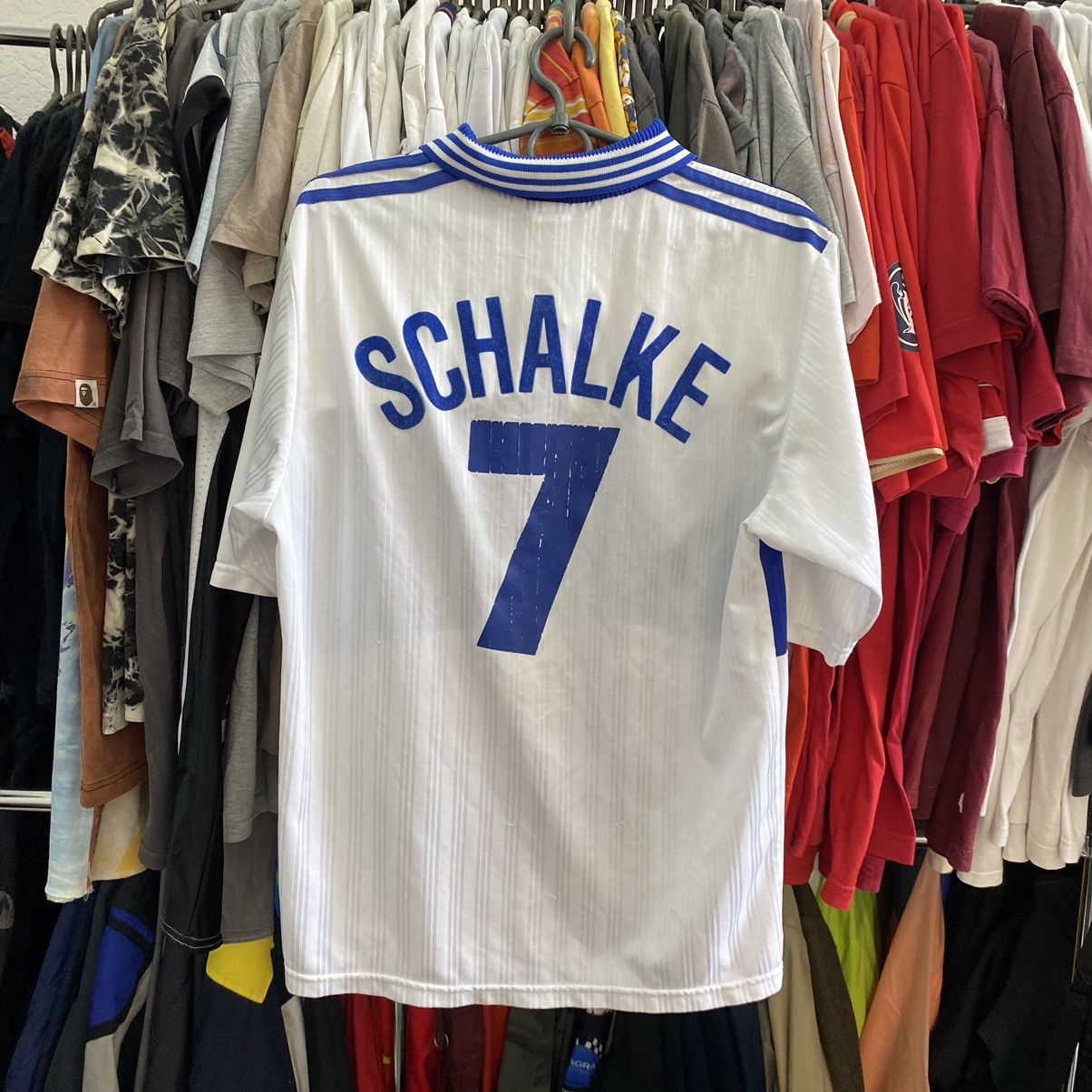 Adidas × Vintage Vintage Adidas Schalke 04 Number 7 2000’s soccer jersey Size US S / EU 44-46 / 1 - 2 Thumbnail