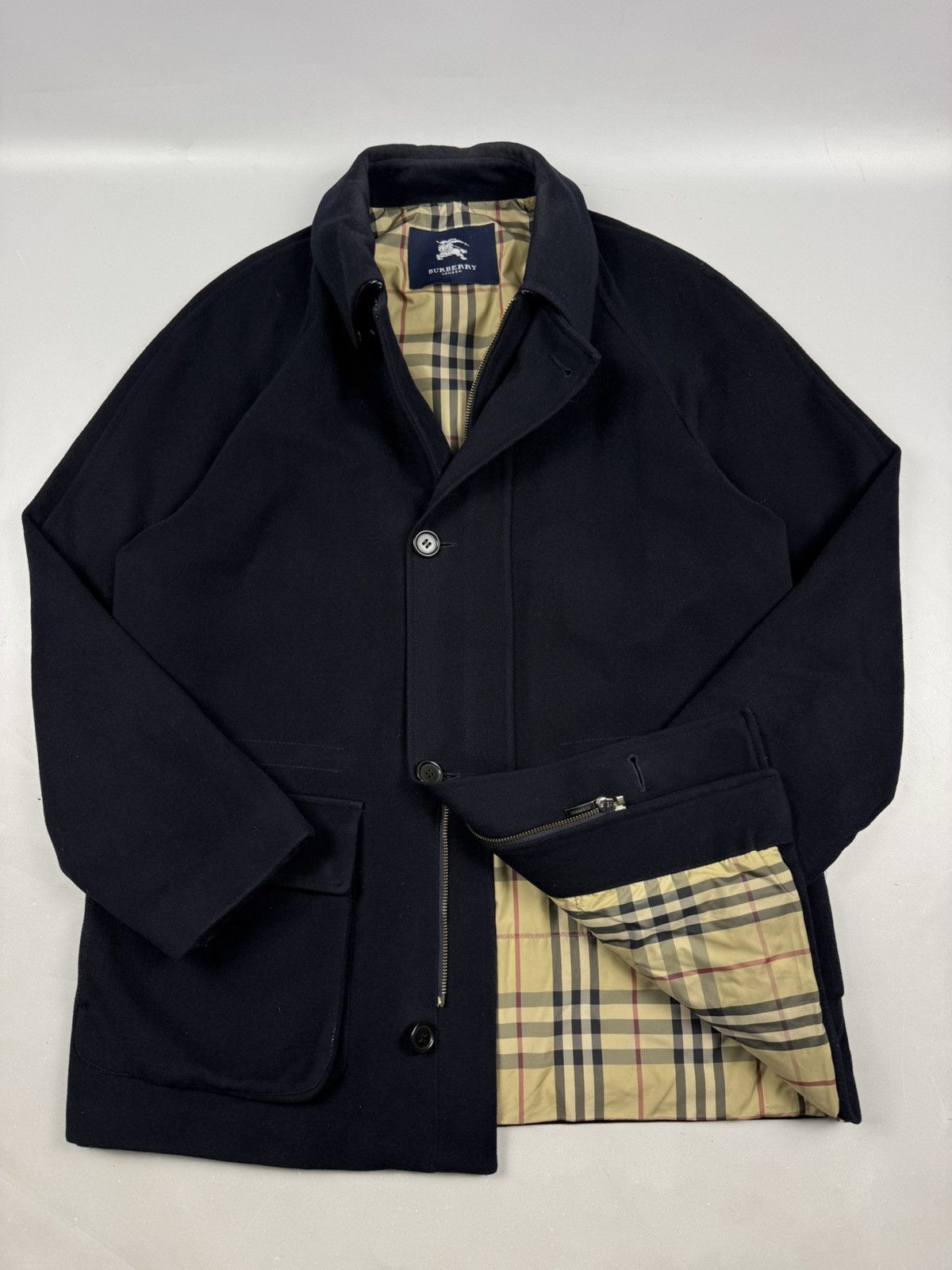Burberry Burberry heavy coat novacheck navy blue size L men Size US L / EU 52-54 / 3 - 4 Thumbnail
