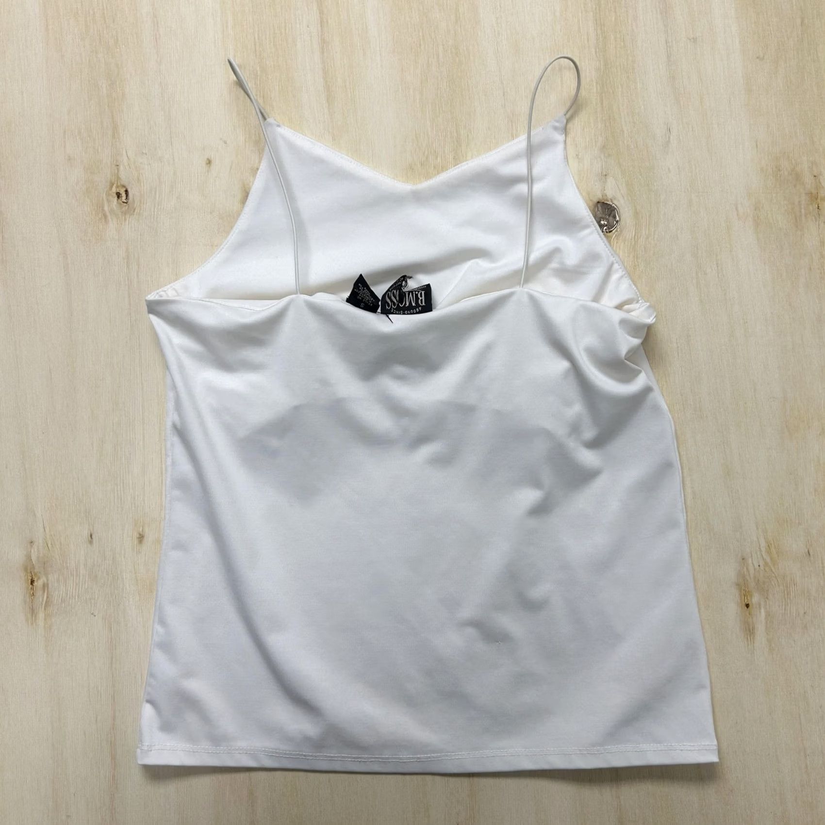 Vintage VINTAGE B. MOSS Tank Top Womens Small White Spaghetti Strap Camisole Lined Camisole Shirt Cami WomensS White Spaghetti Strap Camisole 90s Mens Womens Size S / US 4 / IT 40 - 2 Thumbnail