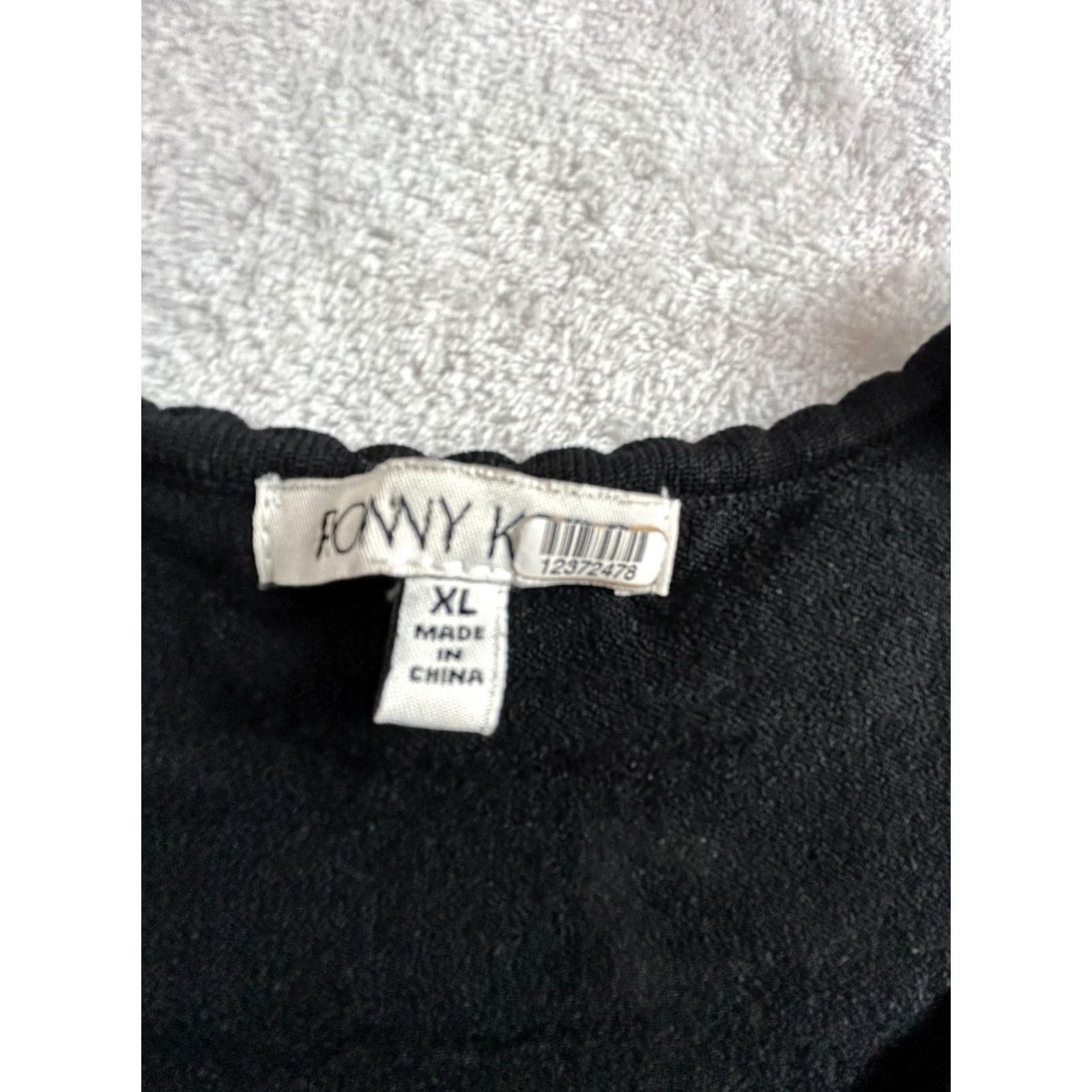 Ronny Kobo Ronny Kobo Women's Nova Dress Sleeveless Knit Black XL Ruffle Mini Bodycon Short 90s Elegant Cocktail Party/Cocktail Dress Size XL / US 12-14 / IT 48-50 - 3 Thumbnail