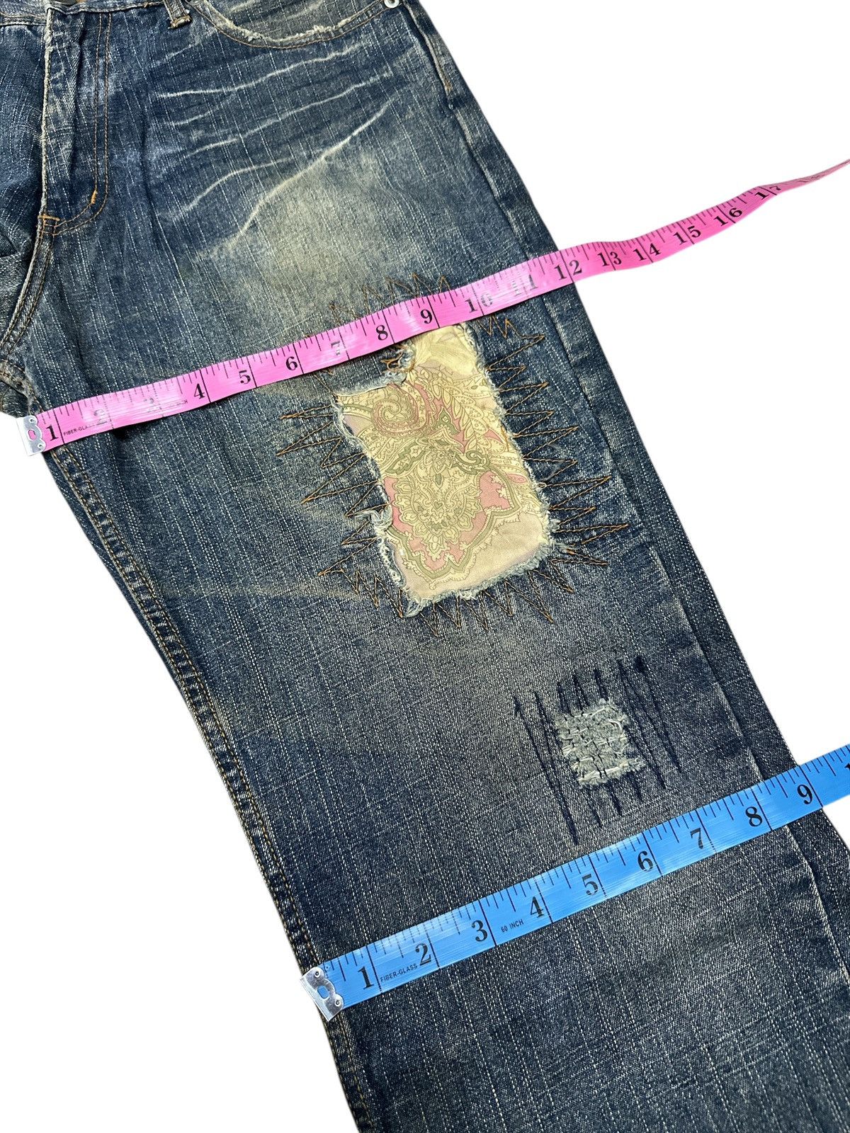 Kapital Distress Style Patchwork FreeBeat Denim . Size US 34 / EU 50 - 7 Thumbnail