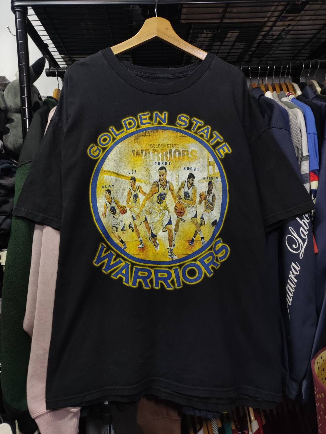NBA Rare! Vtg Golden State Warriors Stephen Curry Team Promo Size US XL / EU 56 / 4 - 2 Thumbnail