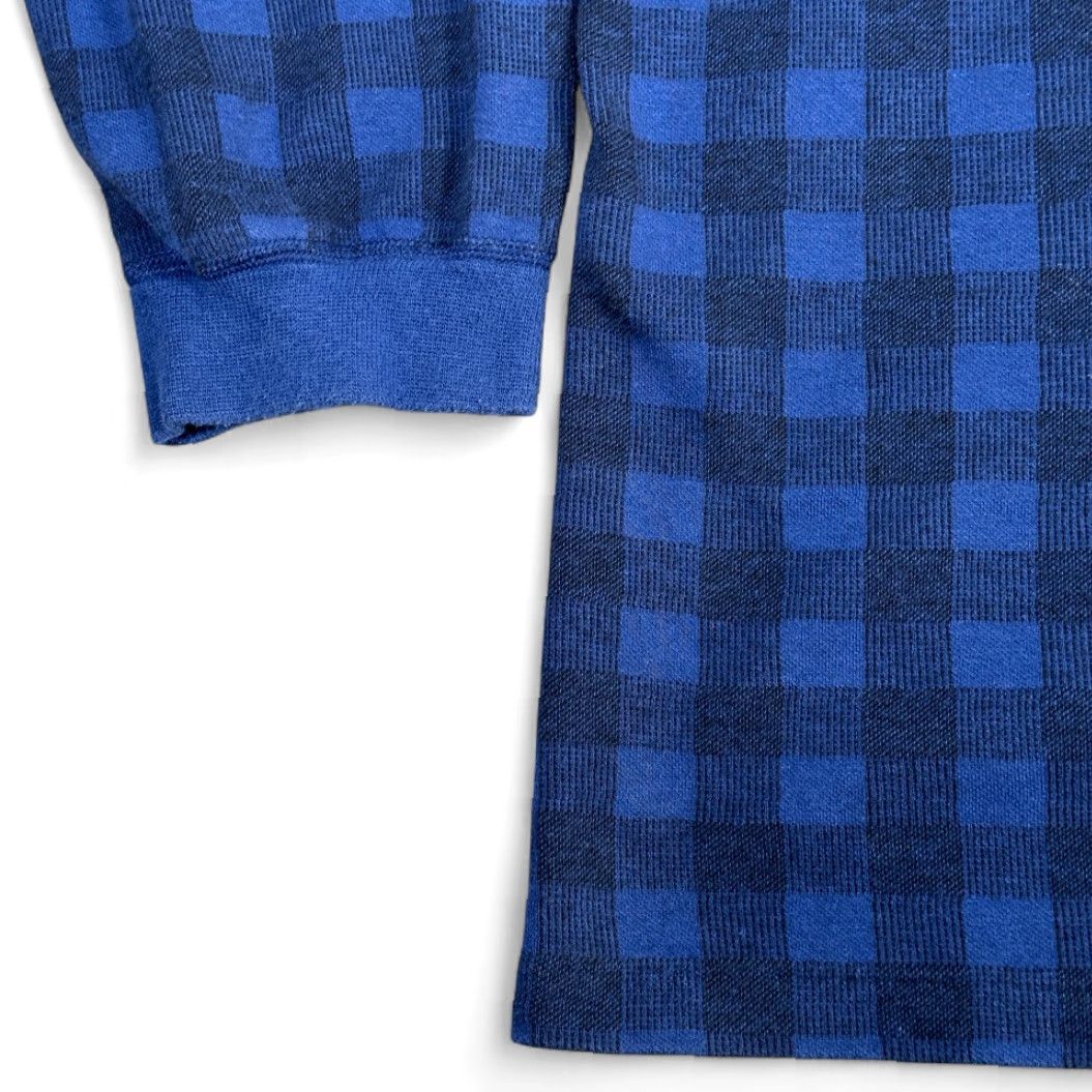 Eddie Bauer VINTAGE Eddie Bauer shirt Adult 2XL Blue Buffalo Check Plaid Henley USA 90s Mens Size US XXL / EU 58 / 5 - 6 Thumbnail