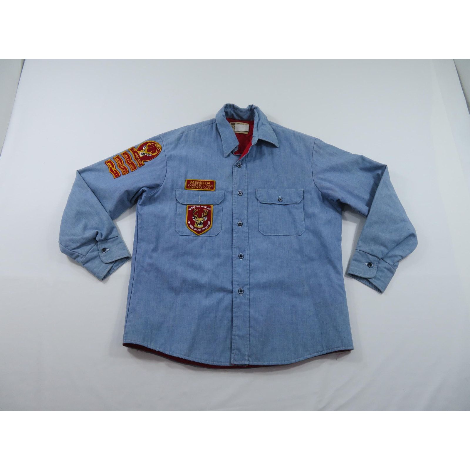 Fieldmaster Fieldmaster Sears Deer Hunter Blue Jacket Sz 16-16 1/2 1980 Size US L / EU 52-54 / 3 - 1 Thumbnail