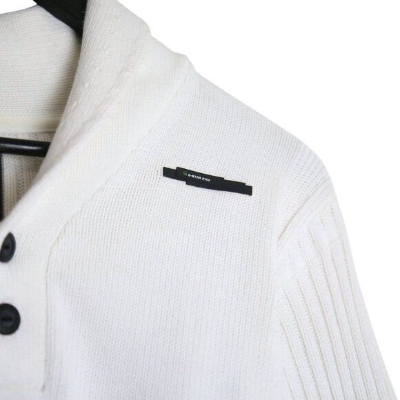 G-Star G-STAR RAW Women's Luca Shawl Collar Knit Jumper Sweater Size L / US 10 / IT 46 - 3 Thumbnail