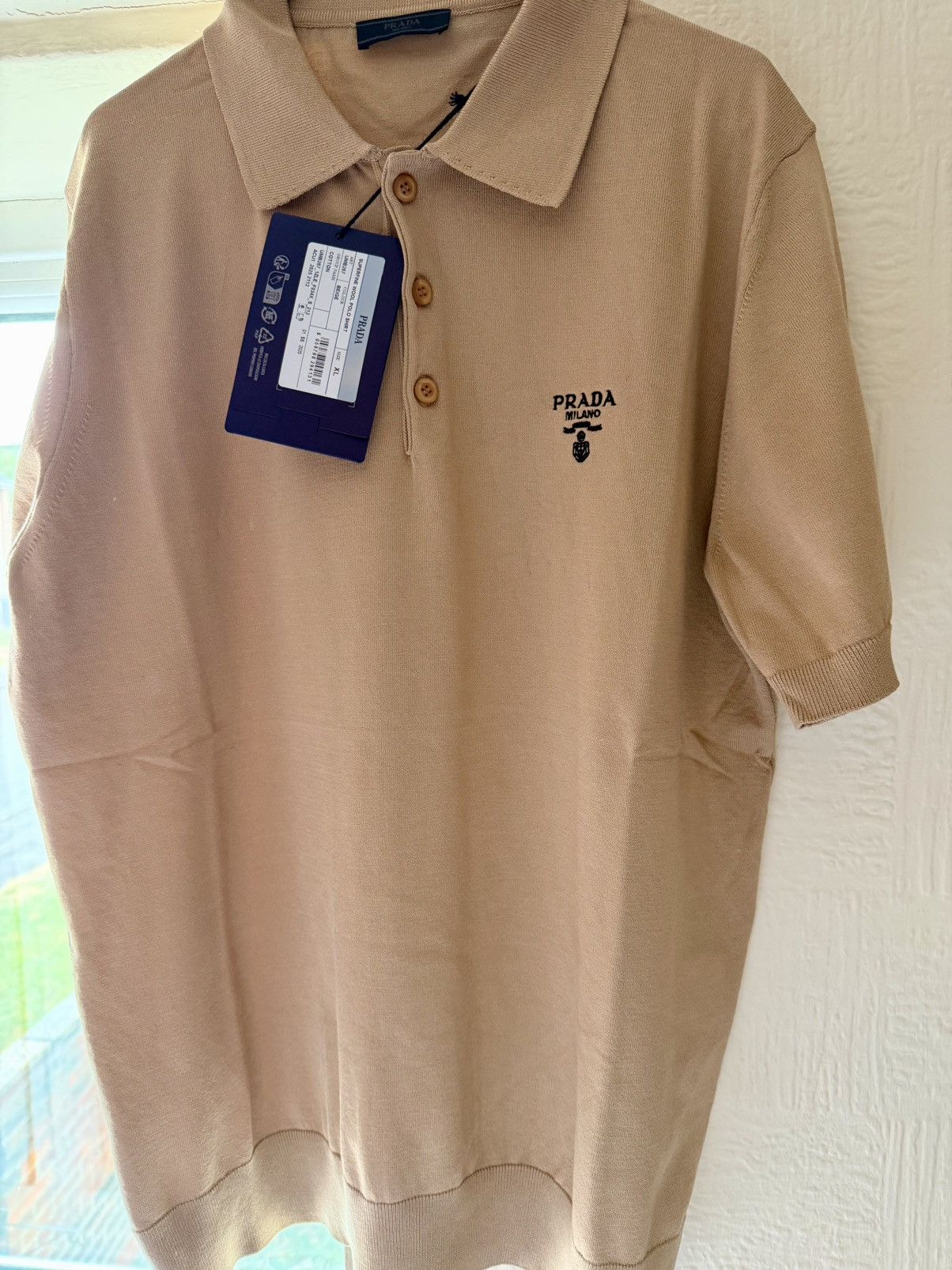 Prada × Universal Studios Prada cashmere men’s polo short Size US XL / EU 56 / 4 - 5 Thumbnail