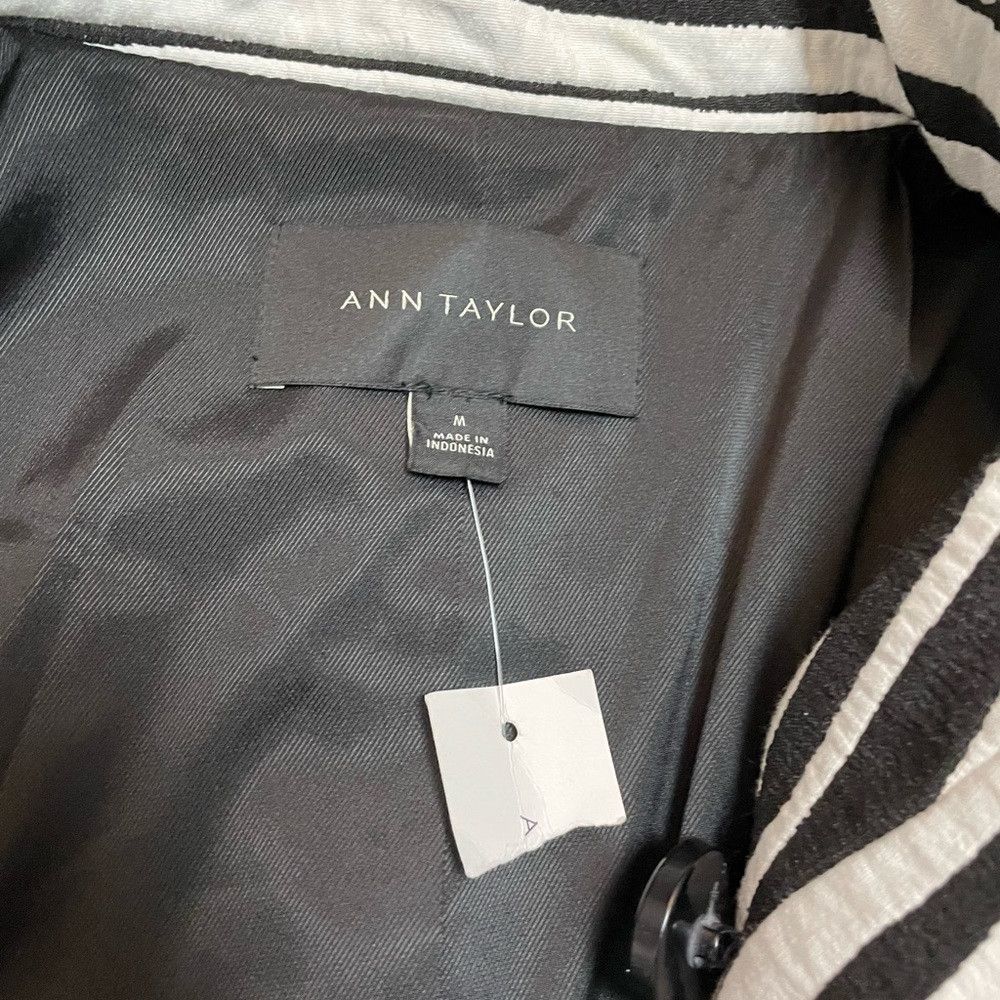 Ann Taylor NWT New Ann Taylor Women Black White Zebra Print Coat Size Size M / US 6-8 / IT 42-44 - 7 Thumbnail