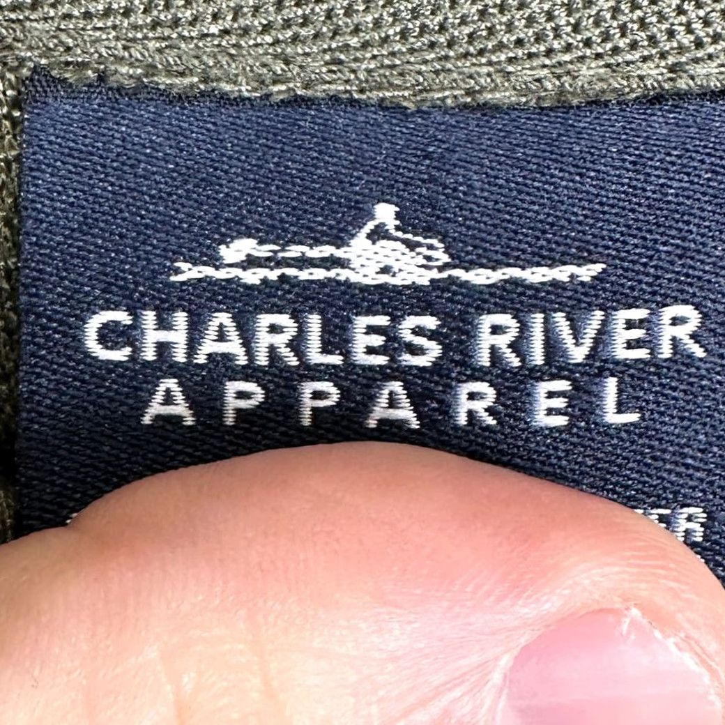 Vintage Charles River Apparel Sweatshirt Mens XL Green Crew Neck Fleece Shearling Pullover NEW Size US XL / EU 56 / 4 - 5 Thumbnail