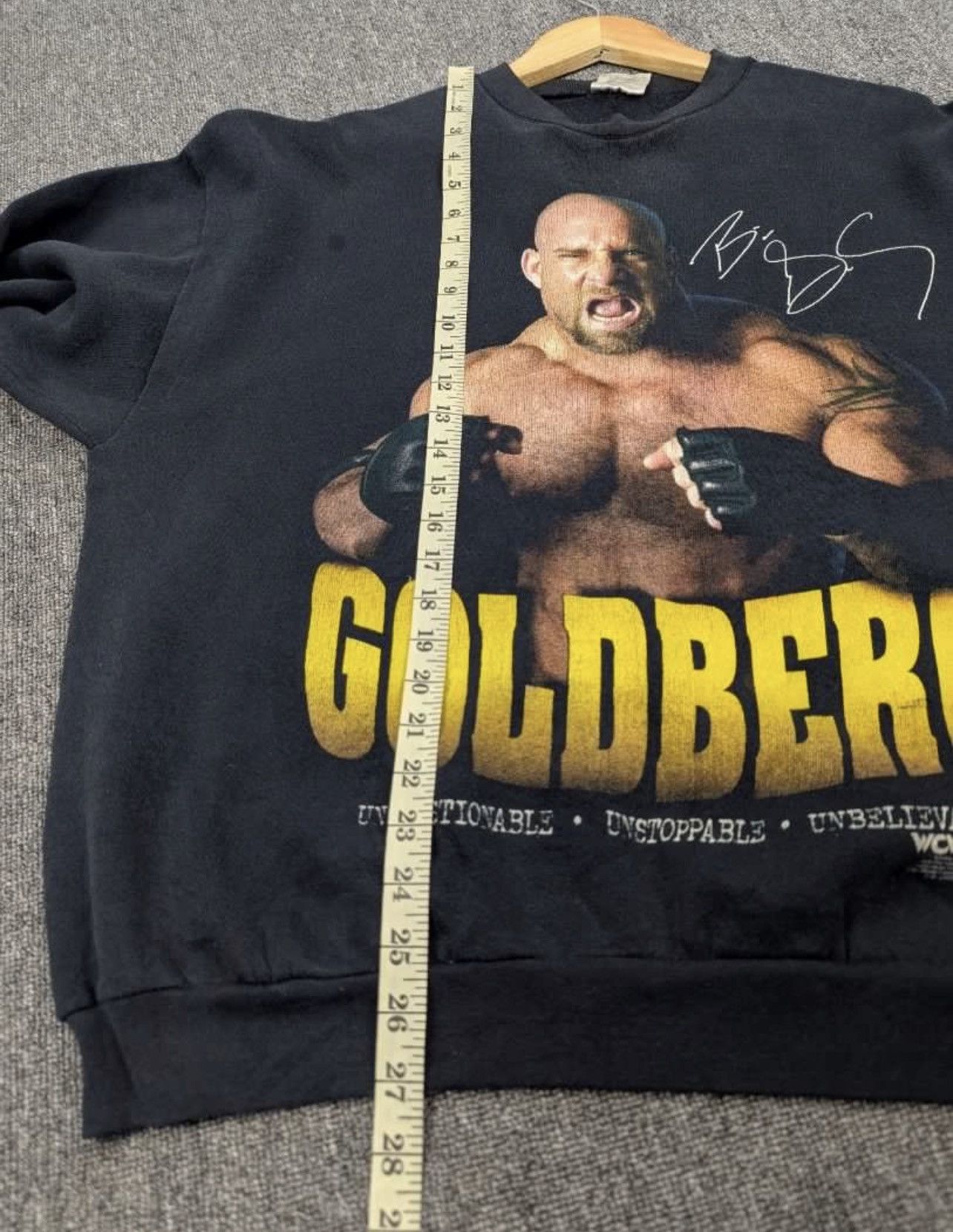 Vintage × WCW/nWo × WWE Vintage wwe Golberg Sweatshirt Size US XL / EU 56 / 4 - 6 Thumbnail