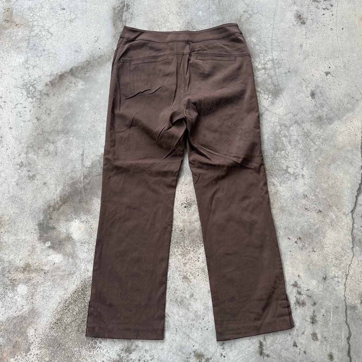 Hiroko Koshino Homme × Japanese Brand VINTAGE HIROKO KOSHINO HOMME STRETCHABLE MONOGRAM PANTS Size 28" / US 6 / IT 42 - 13 Thumbnail