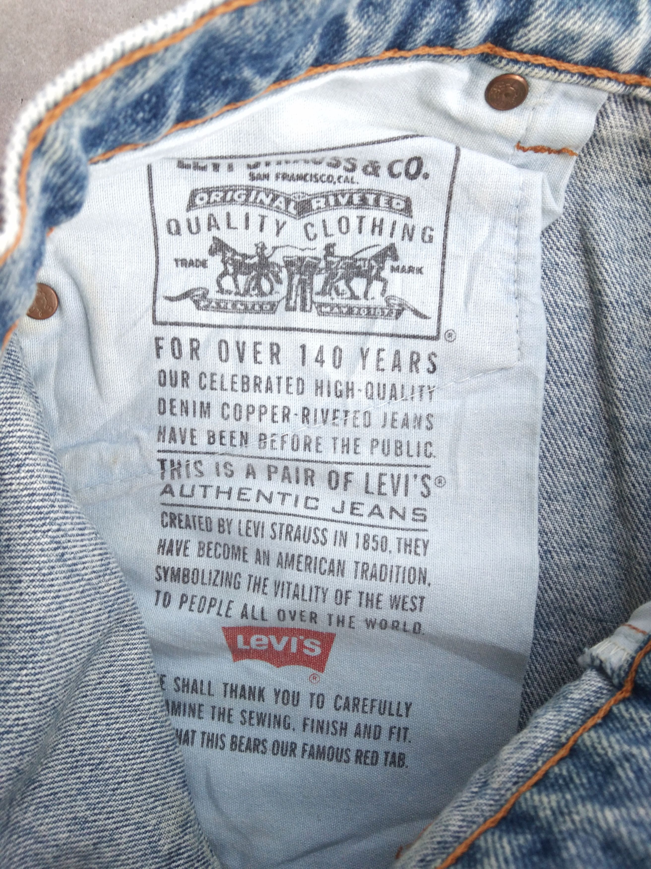 Levi's 90s Vintage Levi's Jeans 505 Cropped Distressed Denim Size US 29 - 5 Thumbnail
