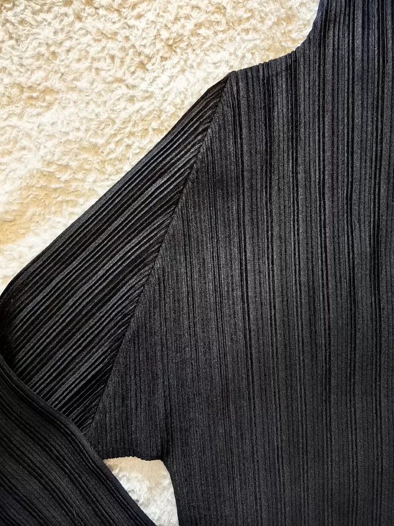 Issey Miyake issey miyake size:3 High-necked ribbed top Size XXS / US 00 / IT 34 - 3 Thumbnail