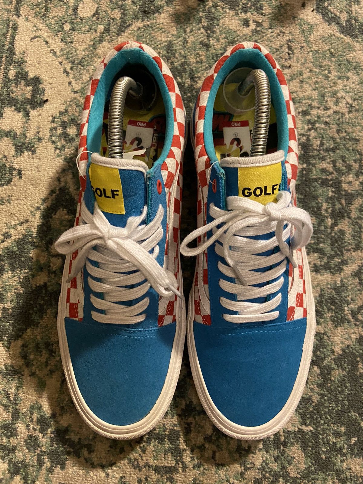 image of Golf Wang x Tyler The Creator Vans Old Skool Pro Collab Tyler The Creator Limited Shoes (Size 11.5)