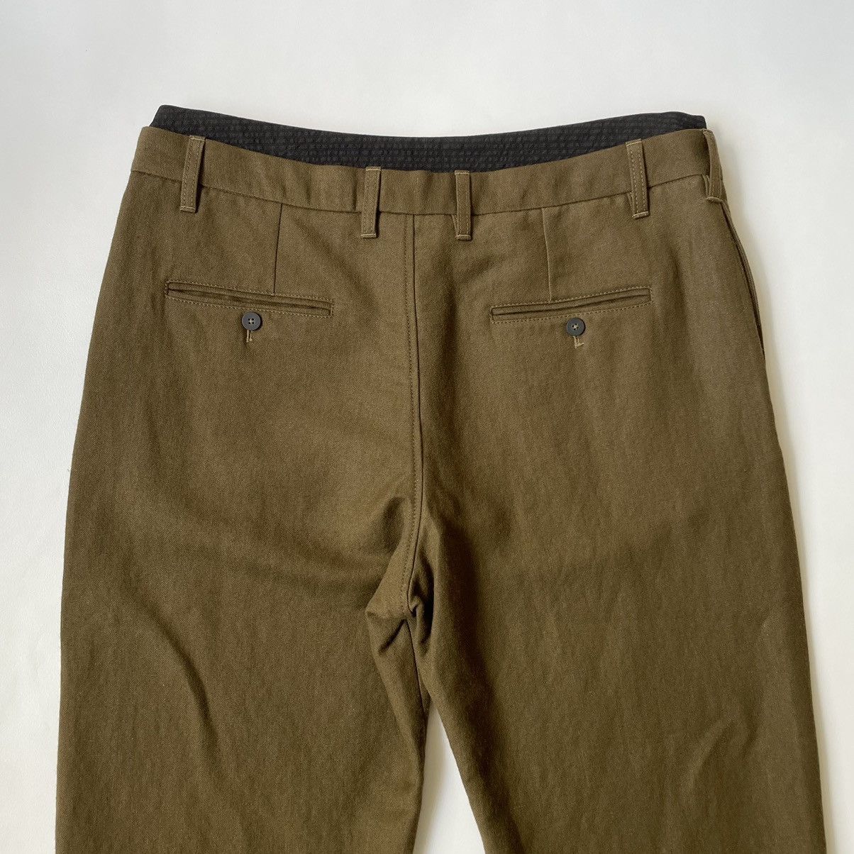 Ann Demeulemeester Moss Green Wool Utility Trousers Size US 36 / EU 52 - 12 Thumbnail