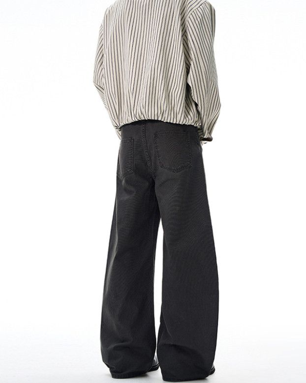 Japanese Brand Distressed patchwork men's straight leg curved jeans Size US 32 / EU 48 - 4 Thumbnail
