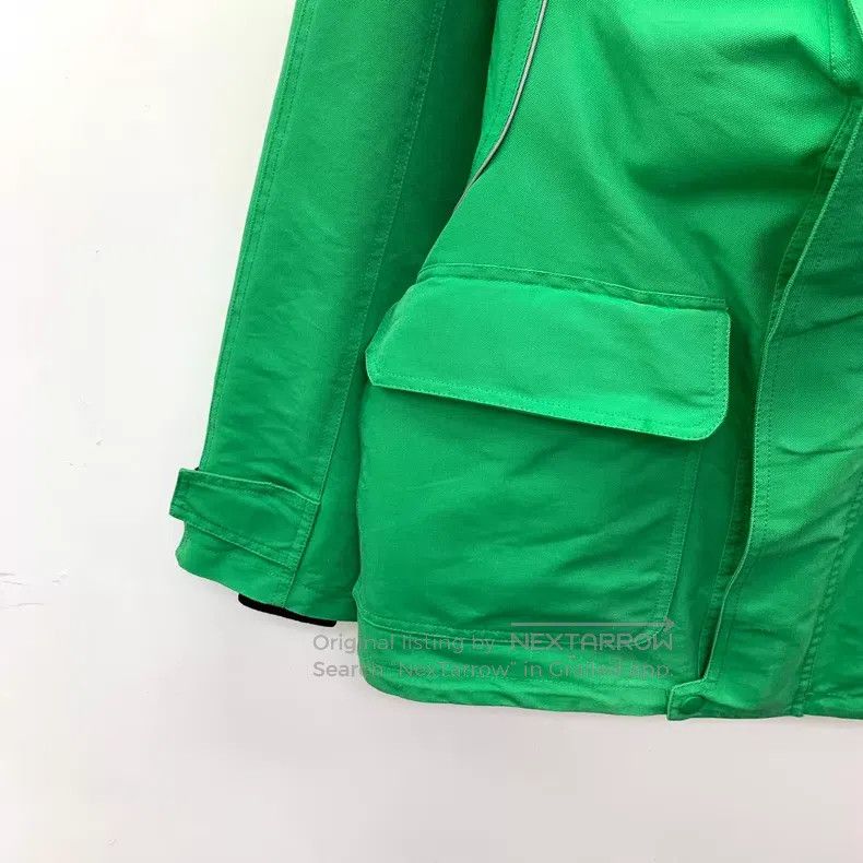 Balenciaga Balenciaga Green Reflective Strip Cotton Hooded Long Sleev Size XXS / US 00 / IT 34 - 4 Thumbnail