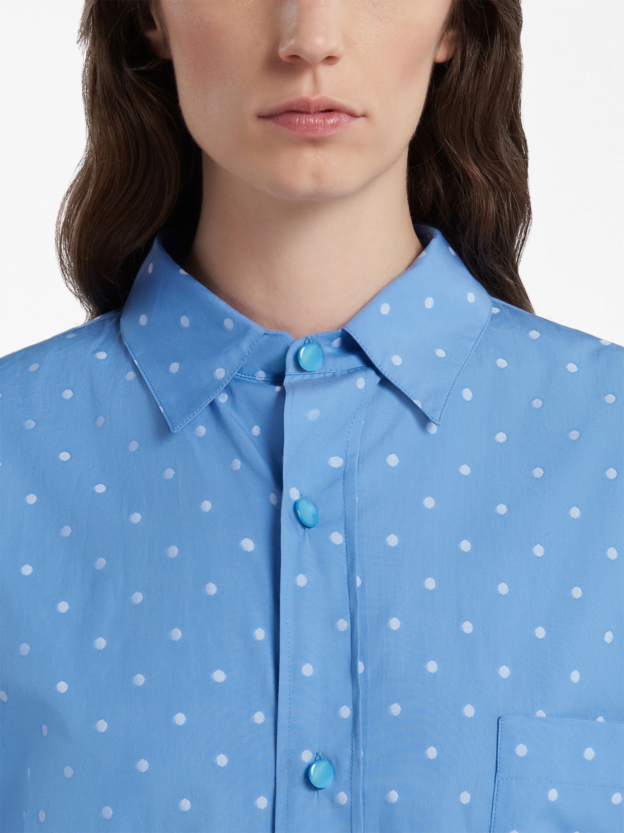 Marni o1w1db10125 Shirt in Blue Size XXL / US 16-18 / IT 52-54 - 4 Thumbnail