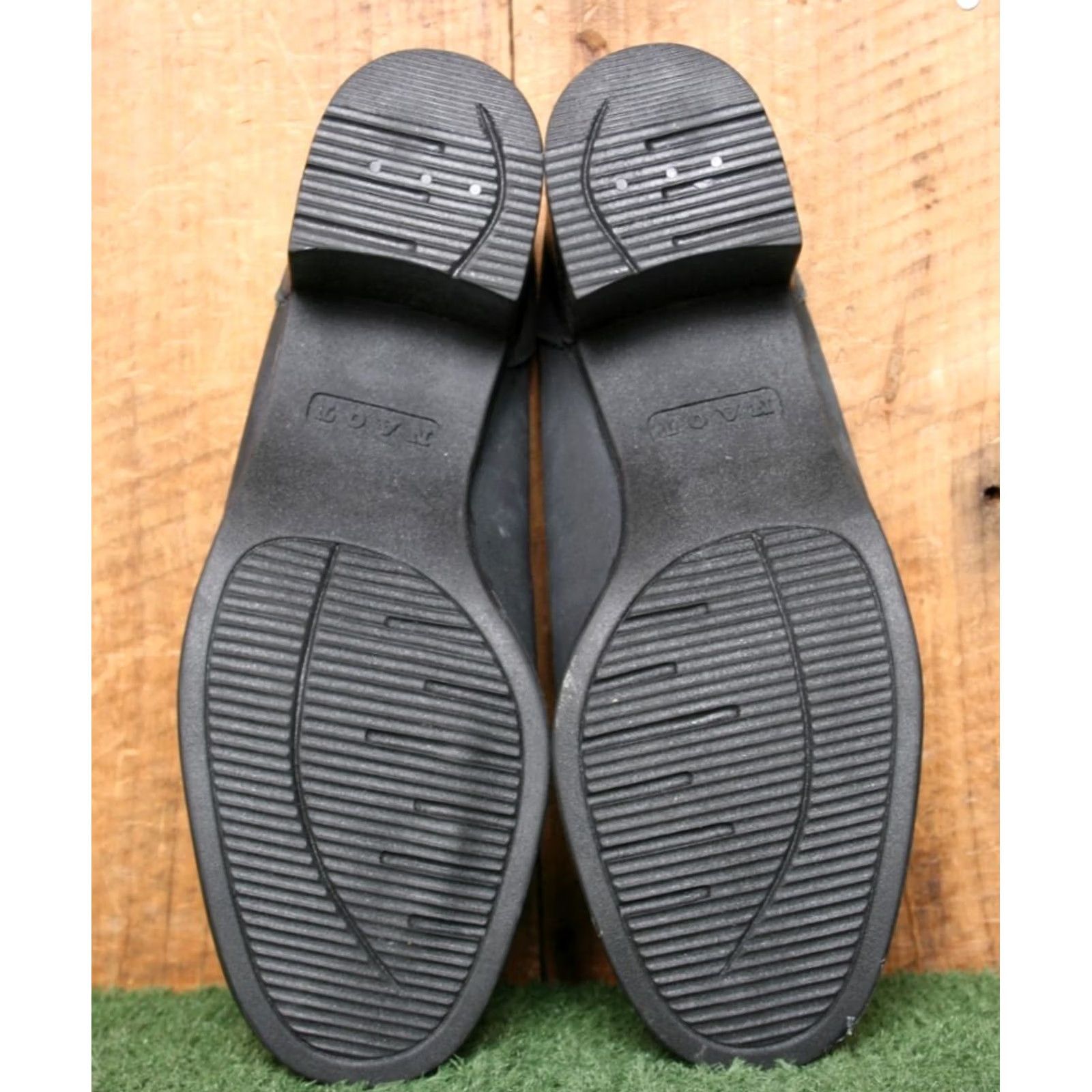 Vintage NAOT Black Leather Mules with 2.25" Block Heels, Slip On, Womens, EU 37 / US 6, Upper Leather, Mid Heel, Casual, Black Size US 6 / IT 36 - 5 Thumbnail