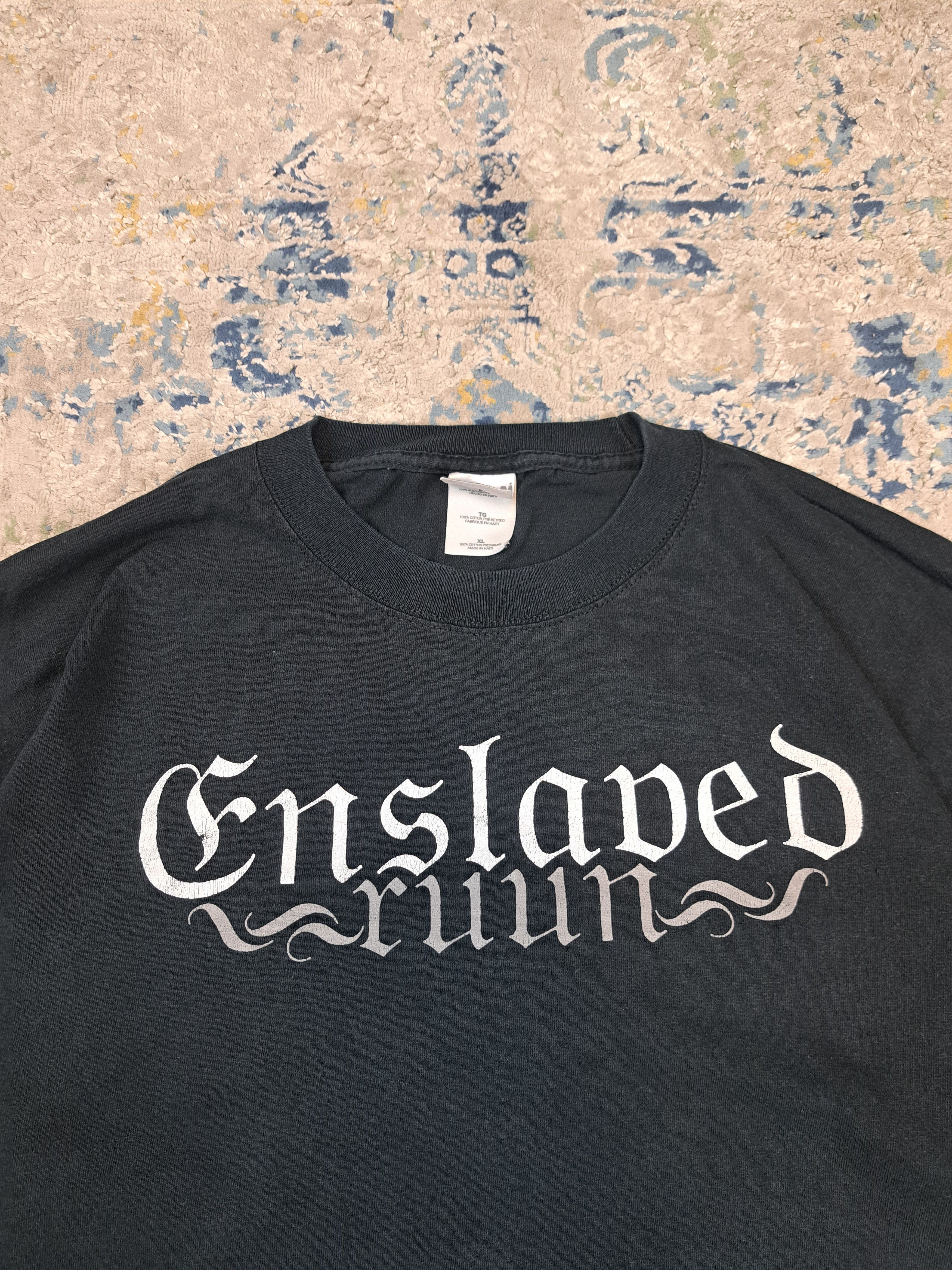 Band Tees Vintage 2006 Enslaved Ruun Black Metal Band Tee 00s Size US XL / EU 56 / 4 - 3 Thumbnail