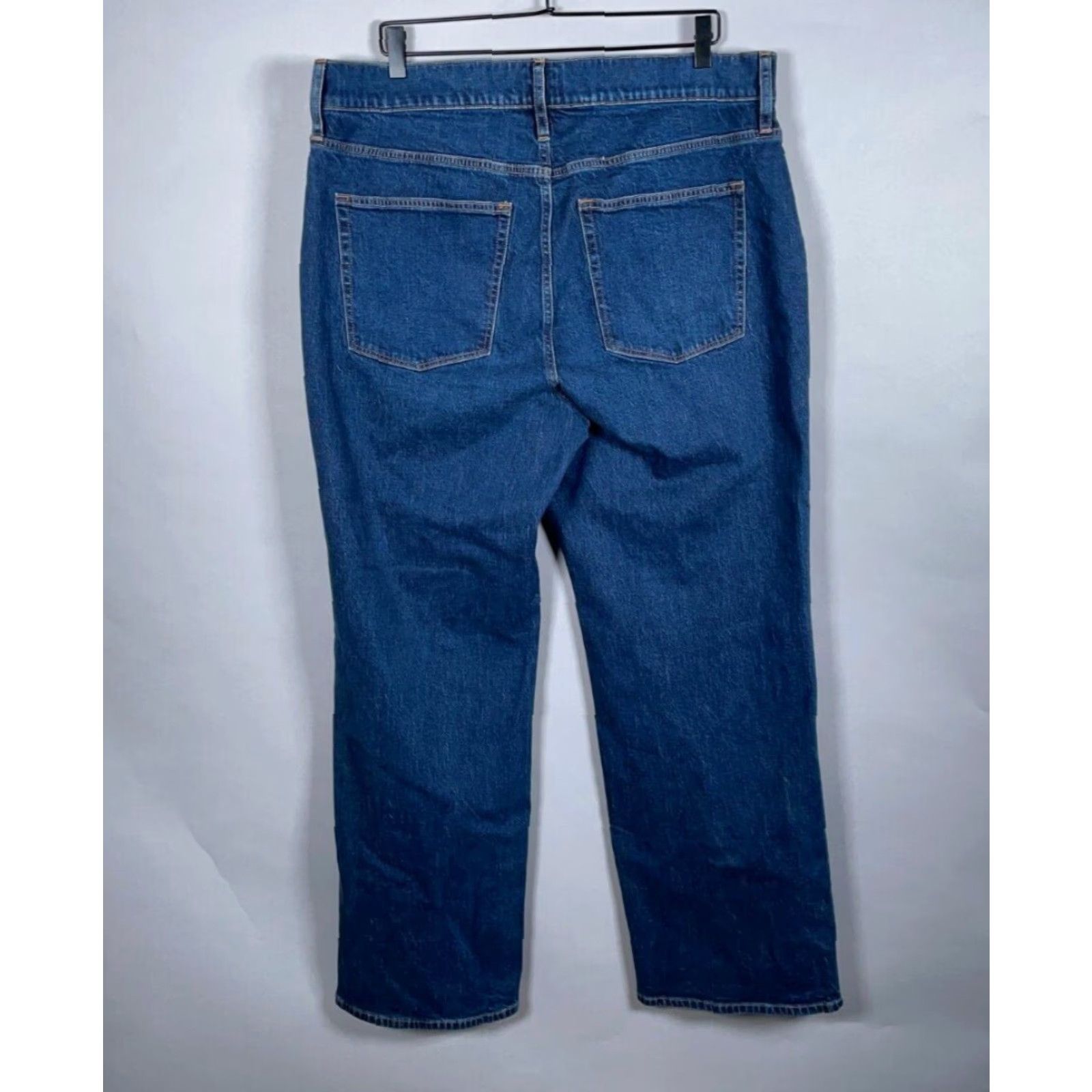 J.Crew VINTAGE J.Crew Wide Leg Jeans Women’s 38 Waist 32 Inseam Blue Denim High Rise Stretch Retro Size 26" / US 2 / IT 38 - 2 Thumbnail
