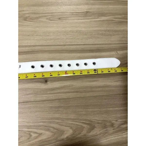 Japanese Brand Kurumiya x Kan White Bullet studded belt Size 30 - 4 Thumbnail