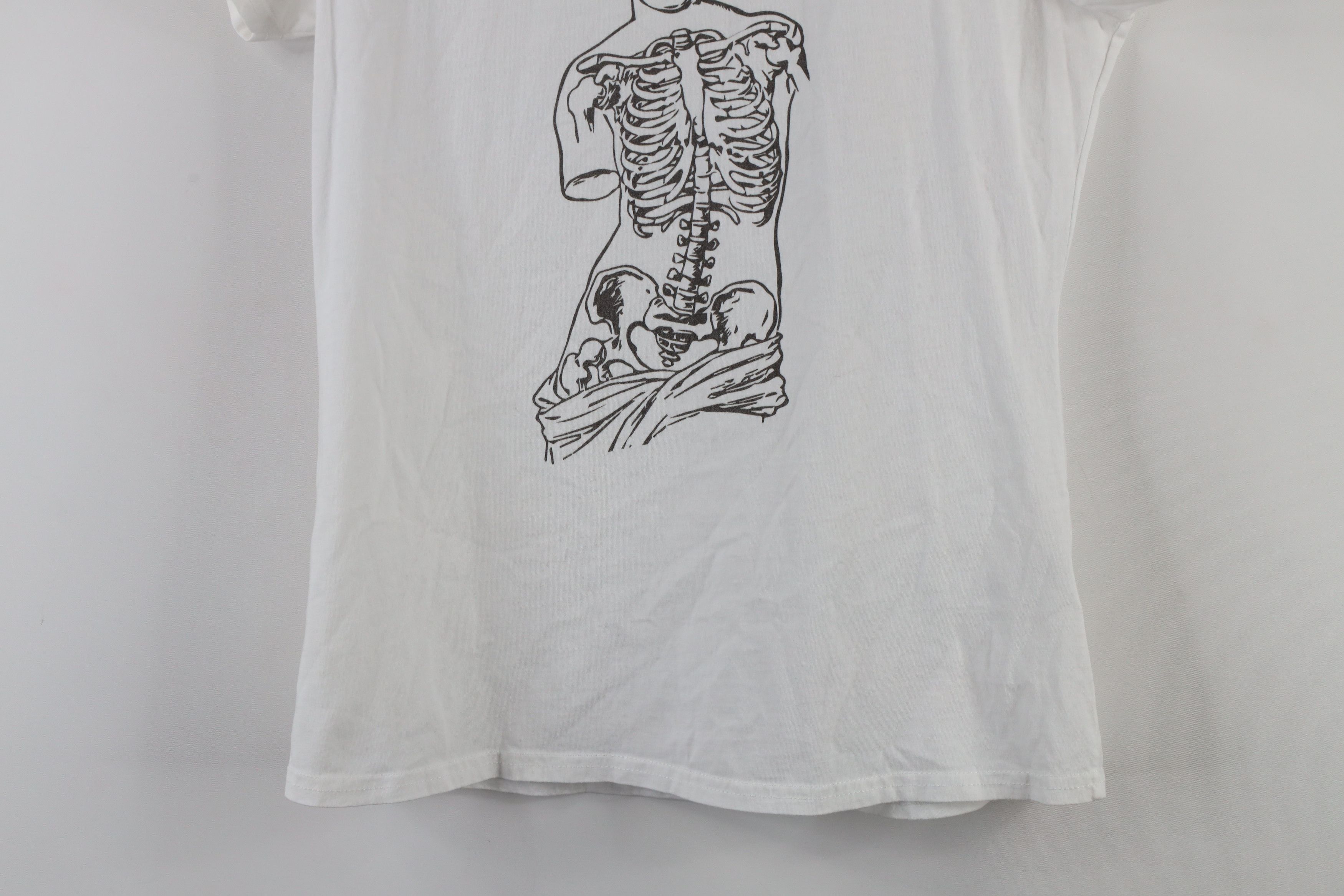 Vintage Vintage Streetwear De Milo Skeleton Short Sleeve T-Shirt Size M / US 6-8 / IT 42-44 - 3 Thumbnail