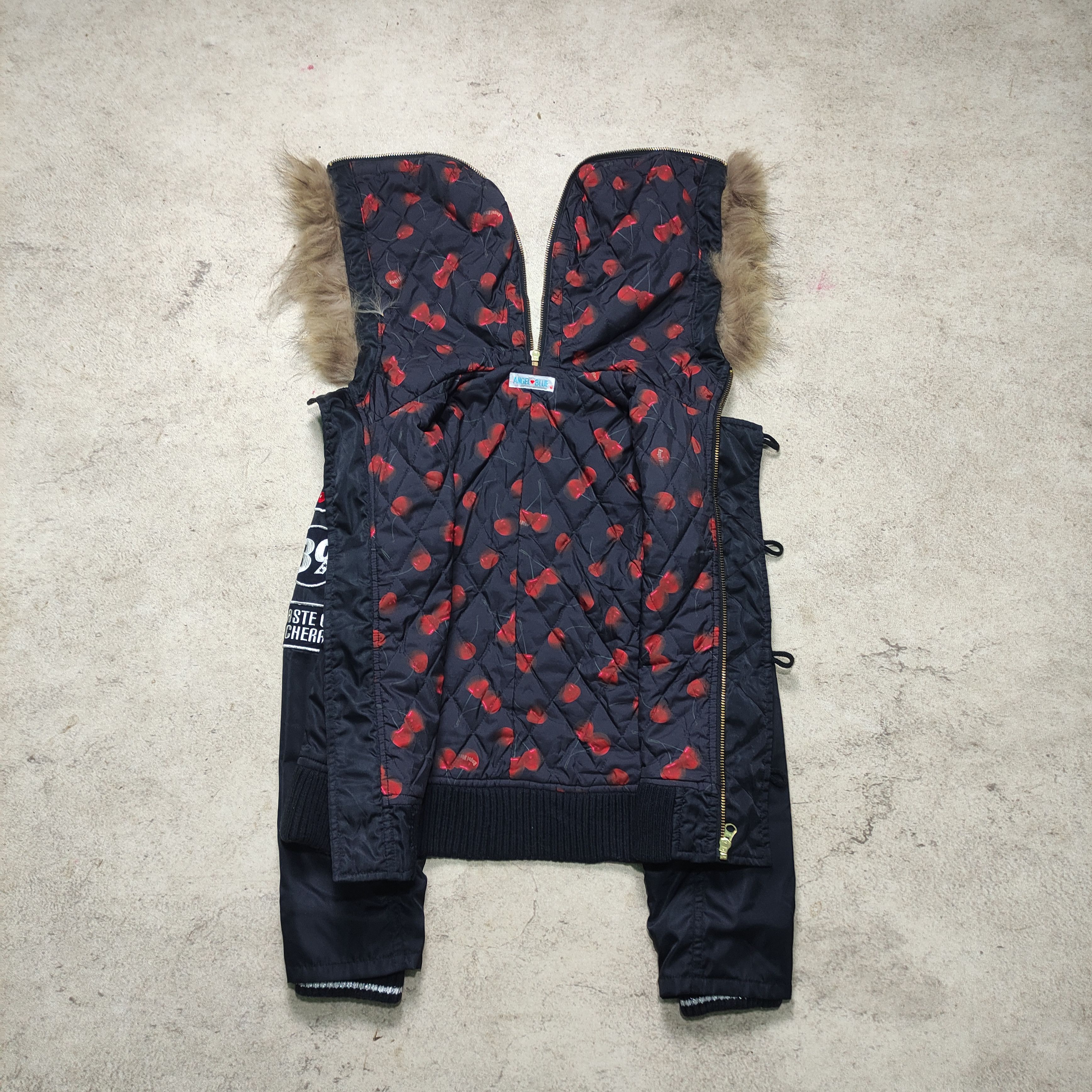 Le Grande Bleu (L.G.B.) Angel Blue Military Fur Jacket - 2000s Size US M / EU 48-50 / 2 - 6 Thumbnail