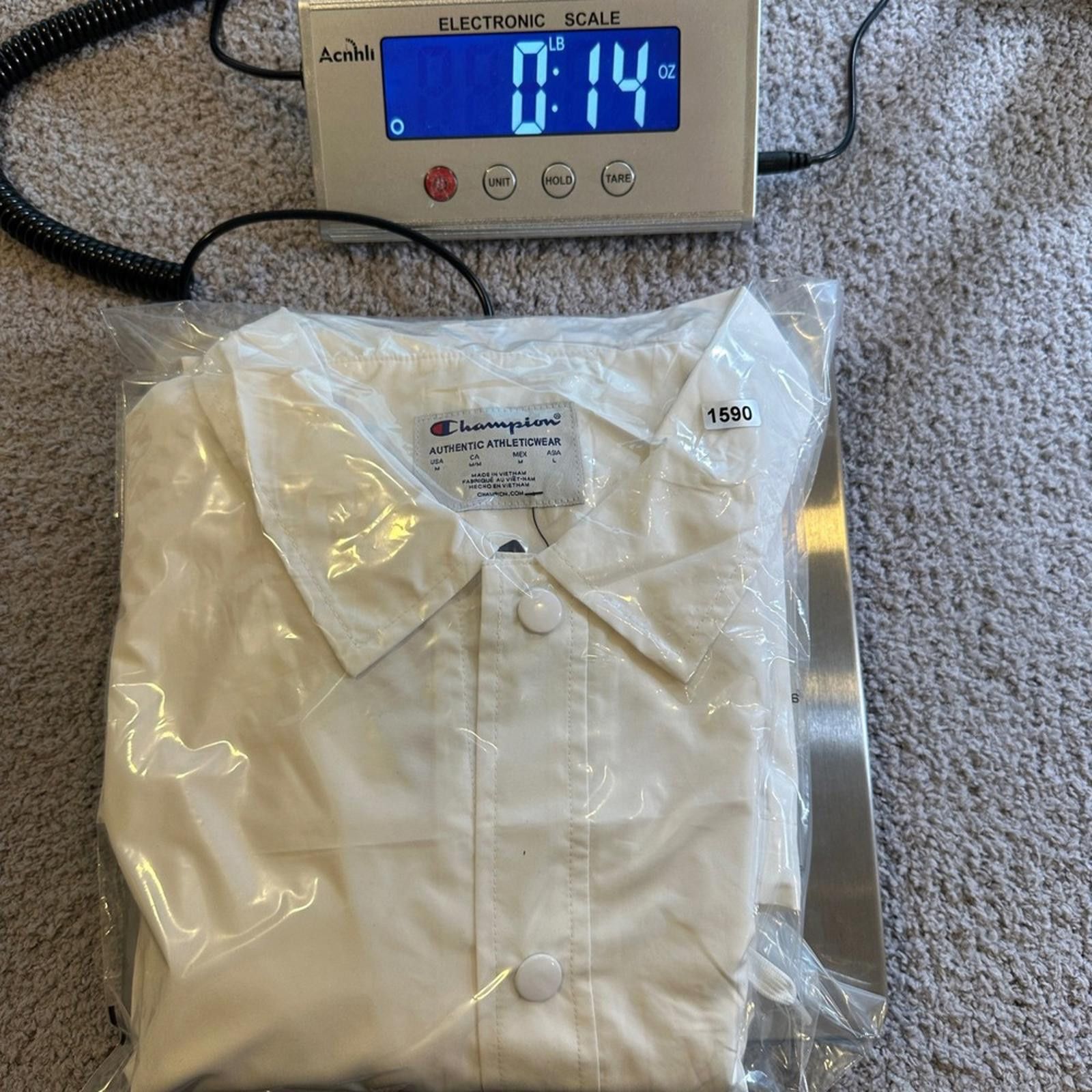 Champion Champion Kansas Jayhawks White Coaches Jacket Snap Button Size US M / EU 48-50 / 2 - 9 Thumbnail