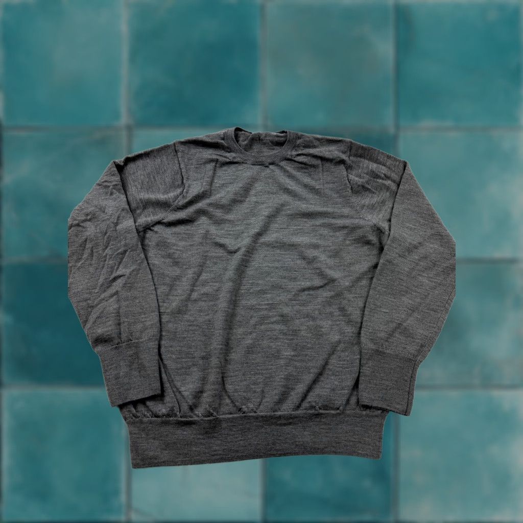 Muji MUJI Sweater Mens XL Gray 100% Wool Crewneck Lightweight Knit Pullover Casual Shirt Size US XL / EU 56 / 4 - 1 Thumbnail