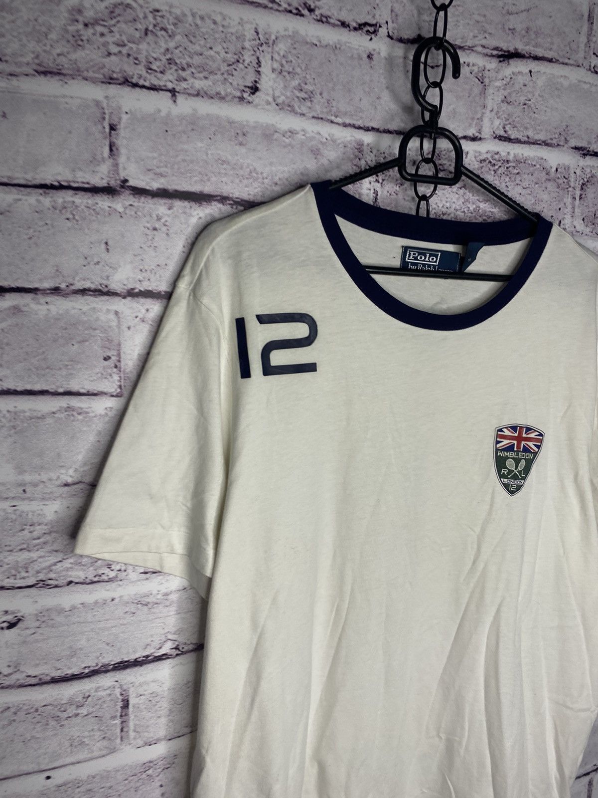 Polo Ralph Lauren Men's polo Ralp Lauren Wimbledon overprint logo tee Size US L / EU 52-54 / 3 - 3 Thumbnail