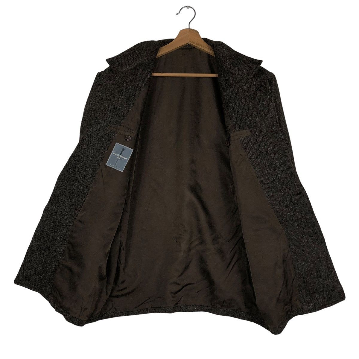 Issey Miyake 🔥VINTAGE ISSEY MIYAKE MEN WOOL HERRINGBONE DOUBLE BREAST Size US S / EU 44-46 / 1 - 15 Thumbnail