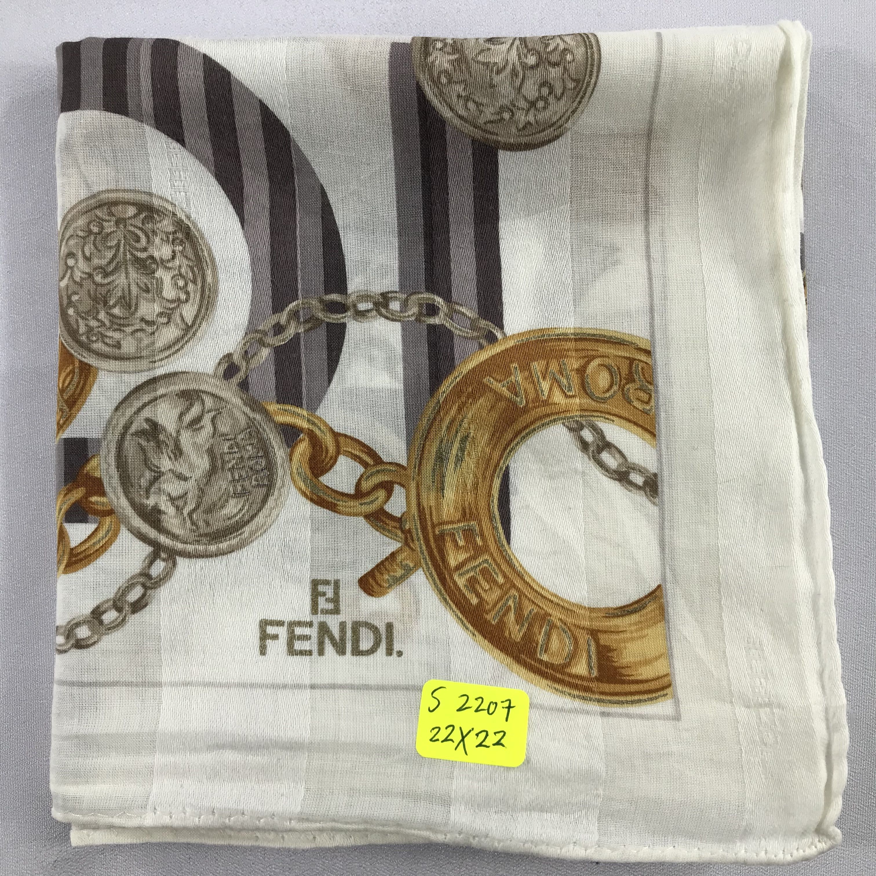 Vintage Vintage Fendi Bandana / Handkerchief / Neckerchief -S2207 Size ONE SIZE - 5 Thumbnail