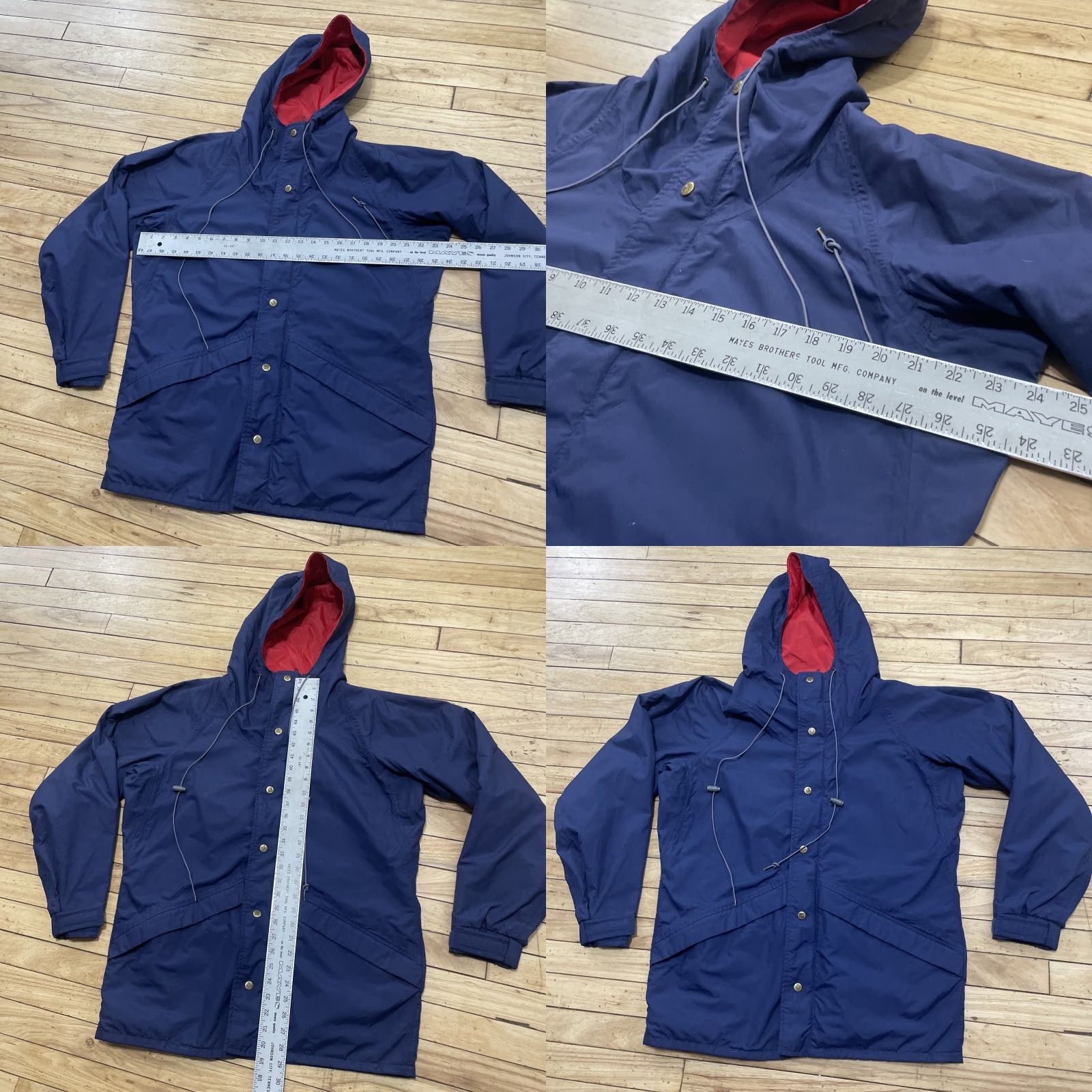 Burlington VINTAGE Columbia Ultrex Burlington Parka Jacket Men M Blue Red Line Coat Stadium 90s Wind Rain Windproof Nylon Parka Mens Jacket Size US M / EU 48-50 / 2 - 8 Thumbnail