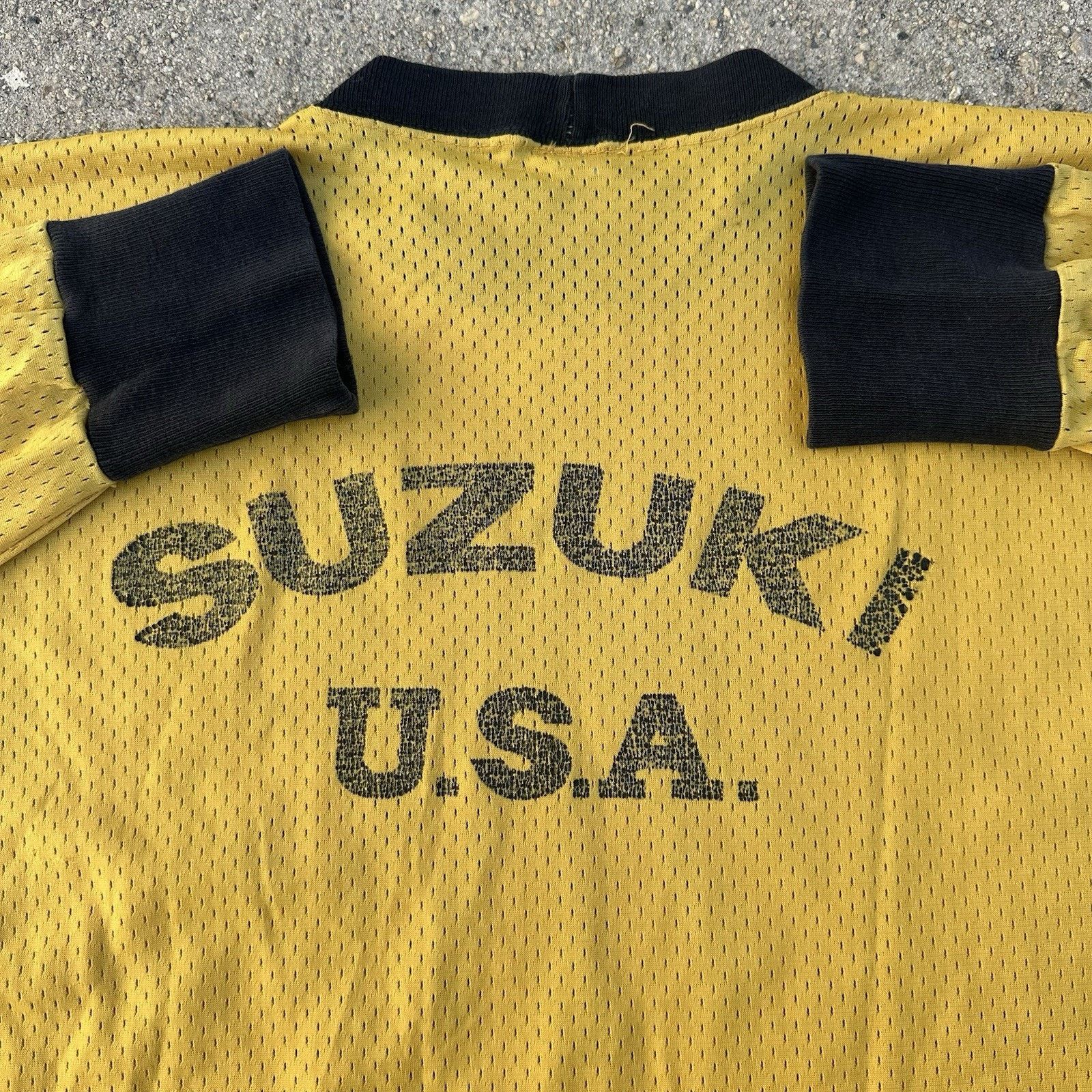 Champion × Vintage Vintage 70s Champion Blue Bar Suzuki World Motocross Jersey Size US L / EU 52-54 / 3 - 4 Thumbnail