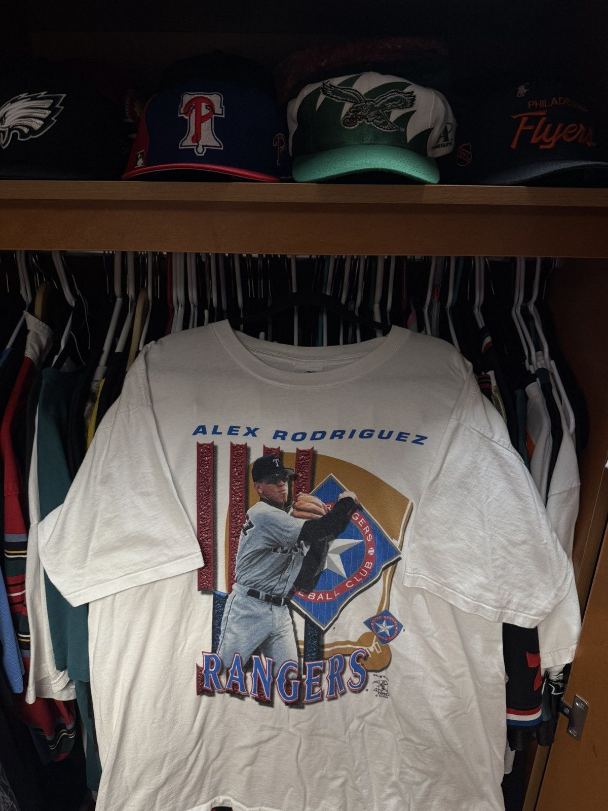 MLB × Vintage Rare Alex Rodriguez Texas Rangers Solo Tee Size US XL / EU 56 / 4 - 1 Thumbnail