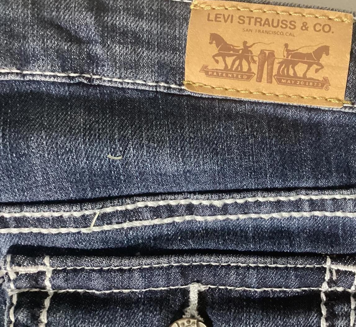 Levi's Stylish Girls Levi's Flare Jeans - Dark Wash Size 14 Size 24" / US 00 / IT 34 - 6 Thumbnail