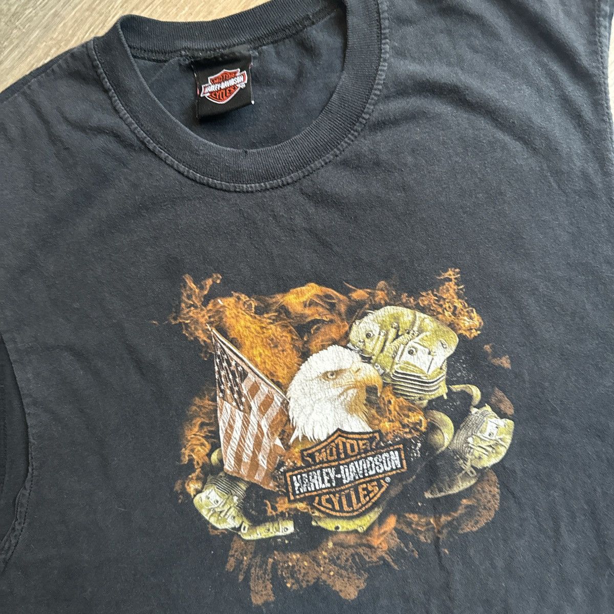 Harley Davidson Harley Davidson cuttoff shirt Size US L / EU 52-54 / 3 - 2 Thumbnail
