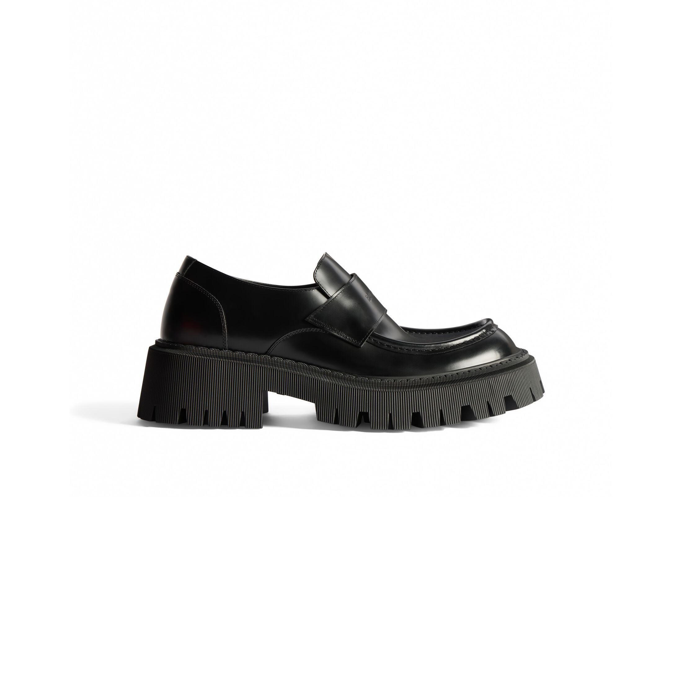 image of Balenciaga Derby Shoes Leather Logo Black 760433Wa8E91000, Men's (Size 11)