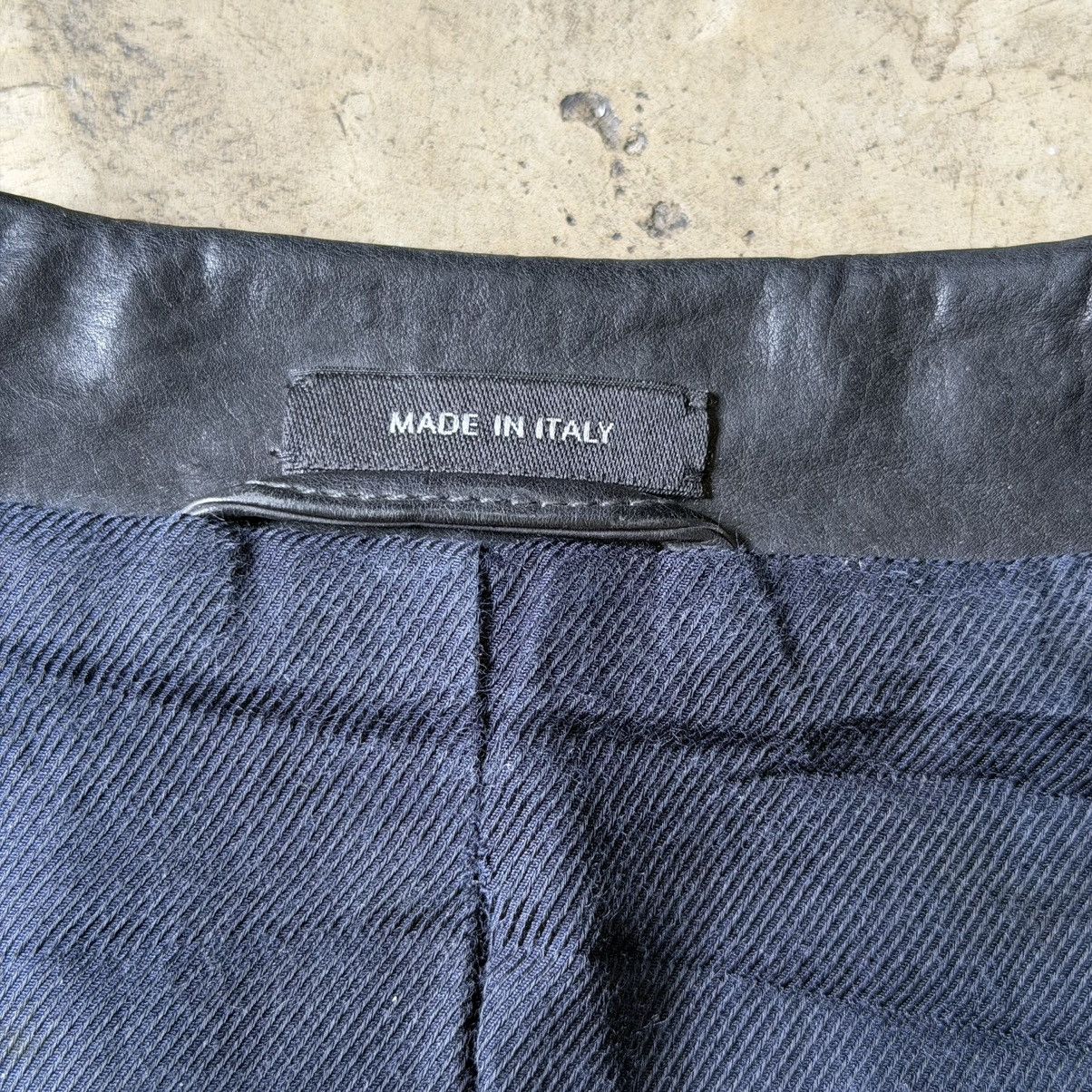 Jil Sander Jil Sander - Raf Simons - Archive Leather 2B Blazer Jacket Size US L / EU 52-54 / 3 - 11 Thumbnail
