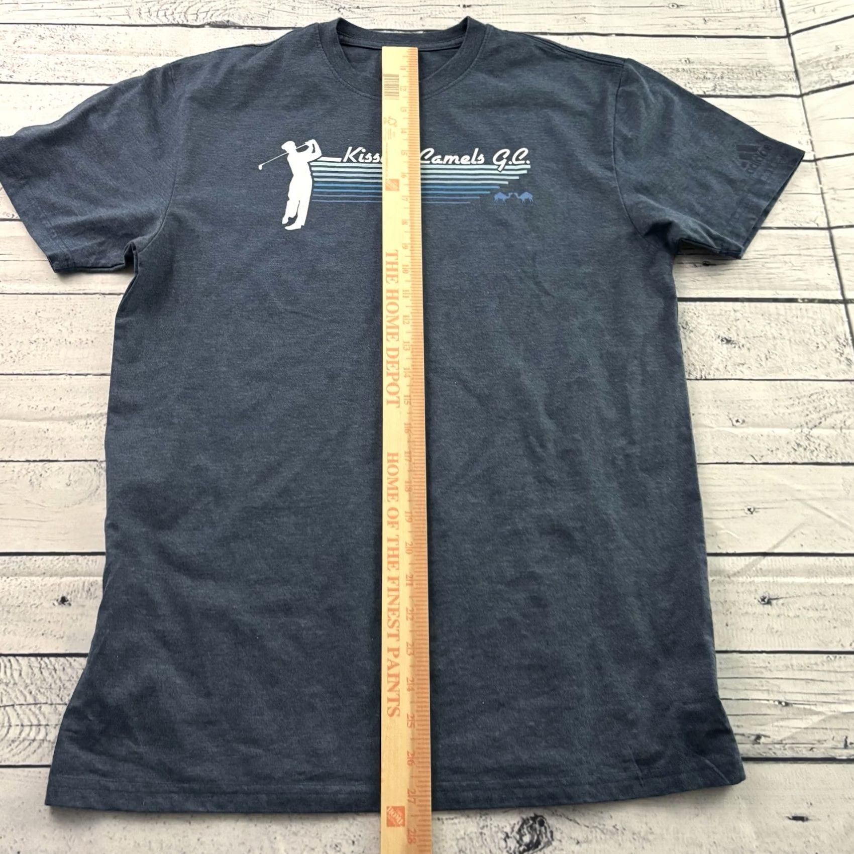 Adidas Adidas Kissing Camels GC Short Sleeve Golf T Shirt Men M Blue Size US M / EU 48-50 / 2 - 3 Thumbnail