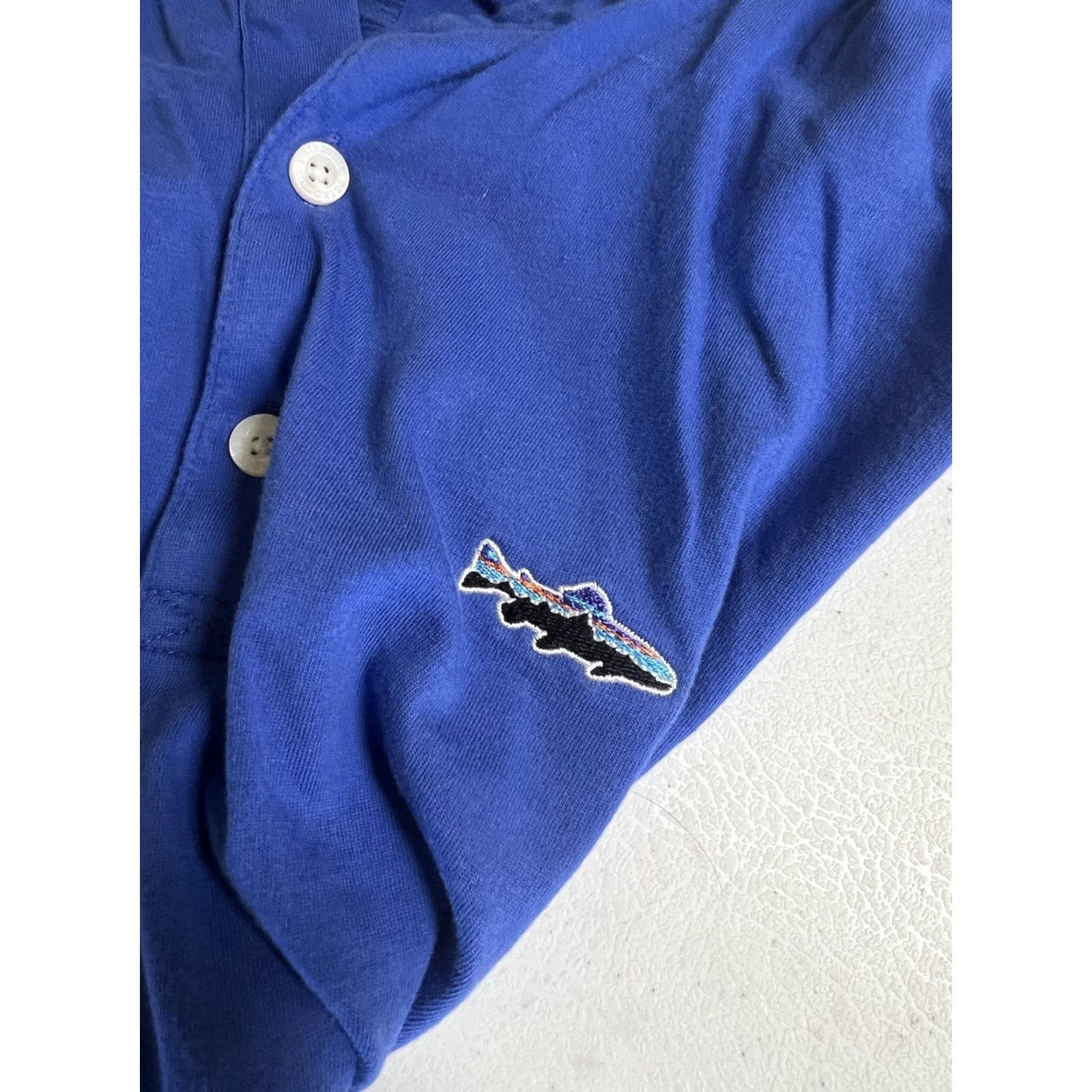 Patagonia Patagonia Polo Shirt Men’s Medium Blue Logo Performance Trout Fish Outdoor Size US M / EU 48-50 / 2 - 5 Thumbnail
