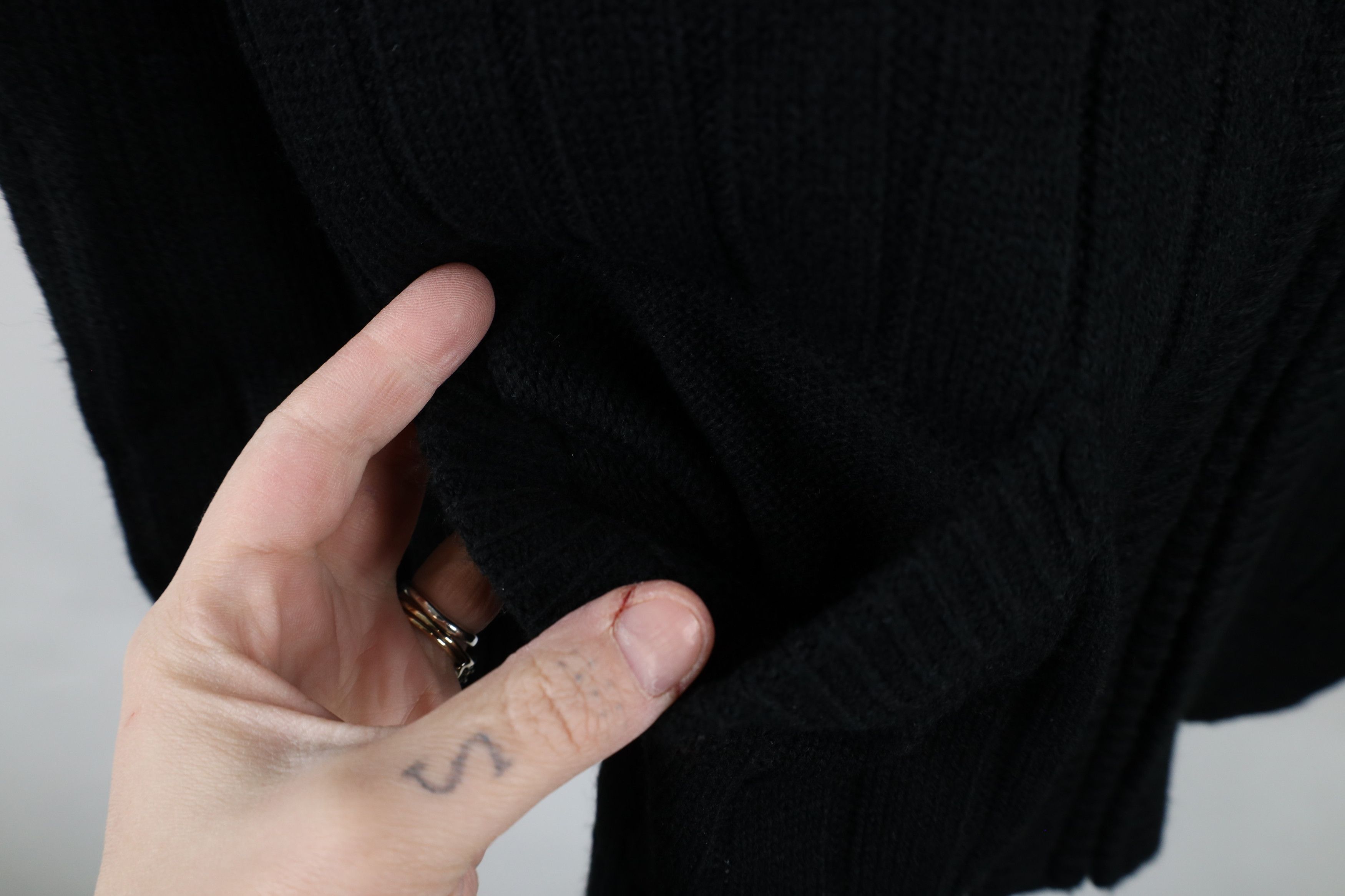 Vintage Vintage 90s Streetwear Ribbed Knit Full Zip Cardigan Sweater Size US L / EU 52-54 / 3 - 7 Thumbnail