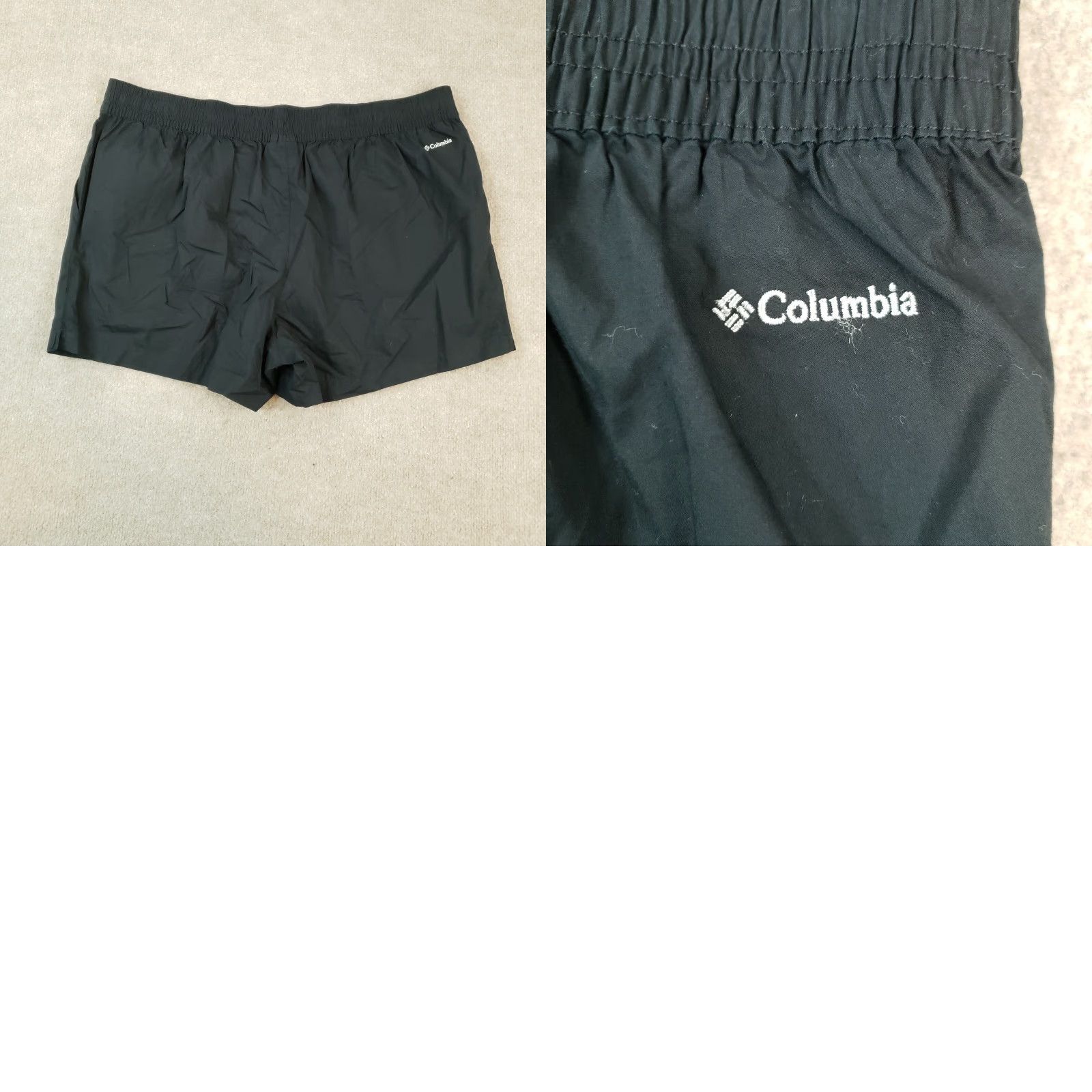 Vintage Columbia Shorts Mens XL Black Elastic Waist Drawstring Running Outdoors Shirt Size US 40 / EU 56 - 9 Thumbnail