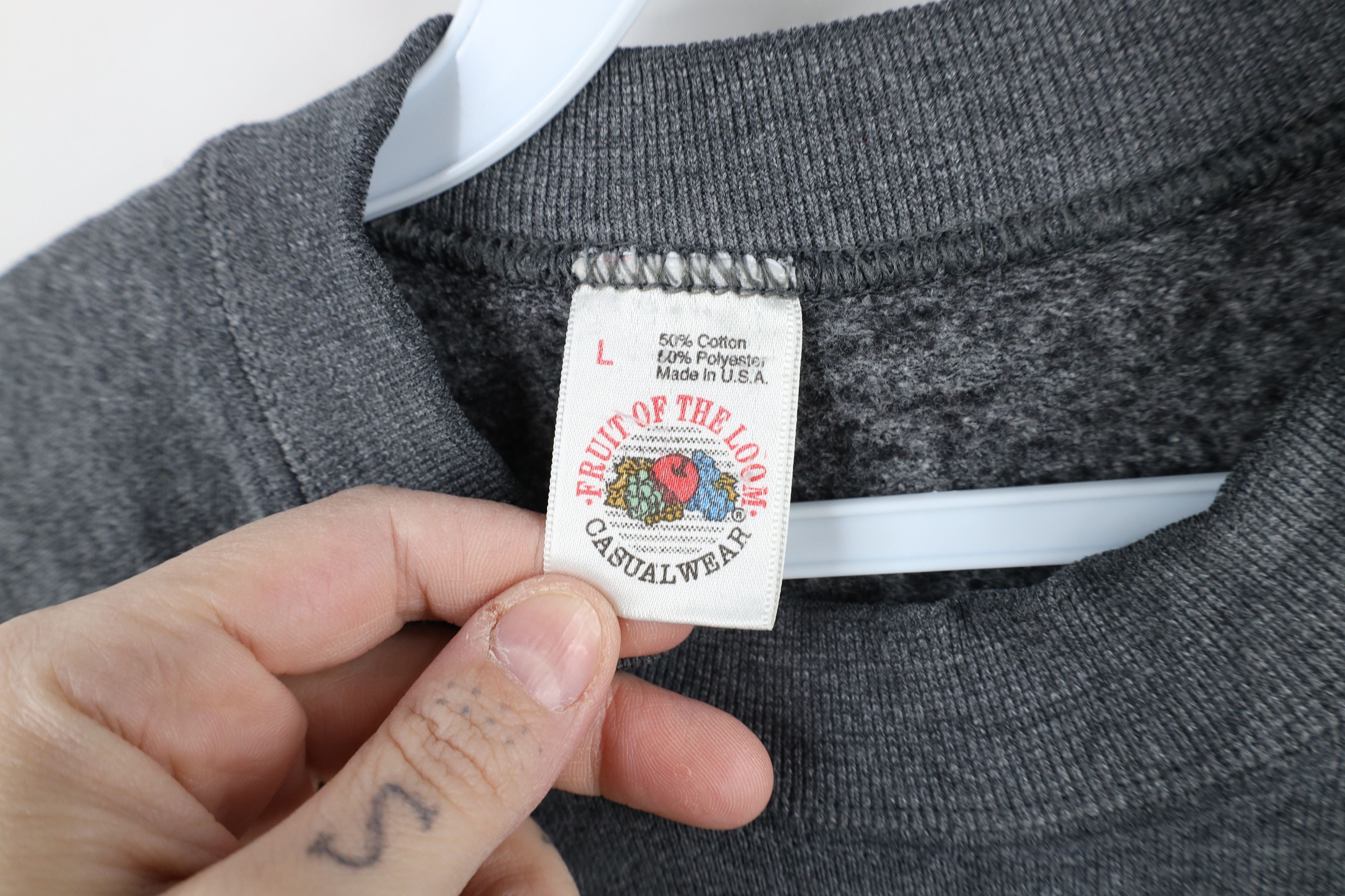 Vintage Vintage 80s 90s Streetwear Blank Crewneck Sweatshirt USA Size US L / EU 52-54 / 3 - 5 Thumbnail