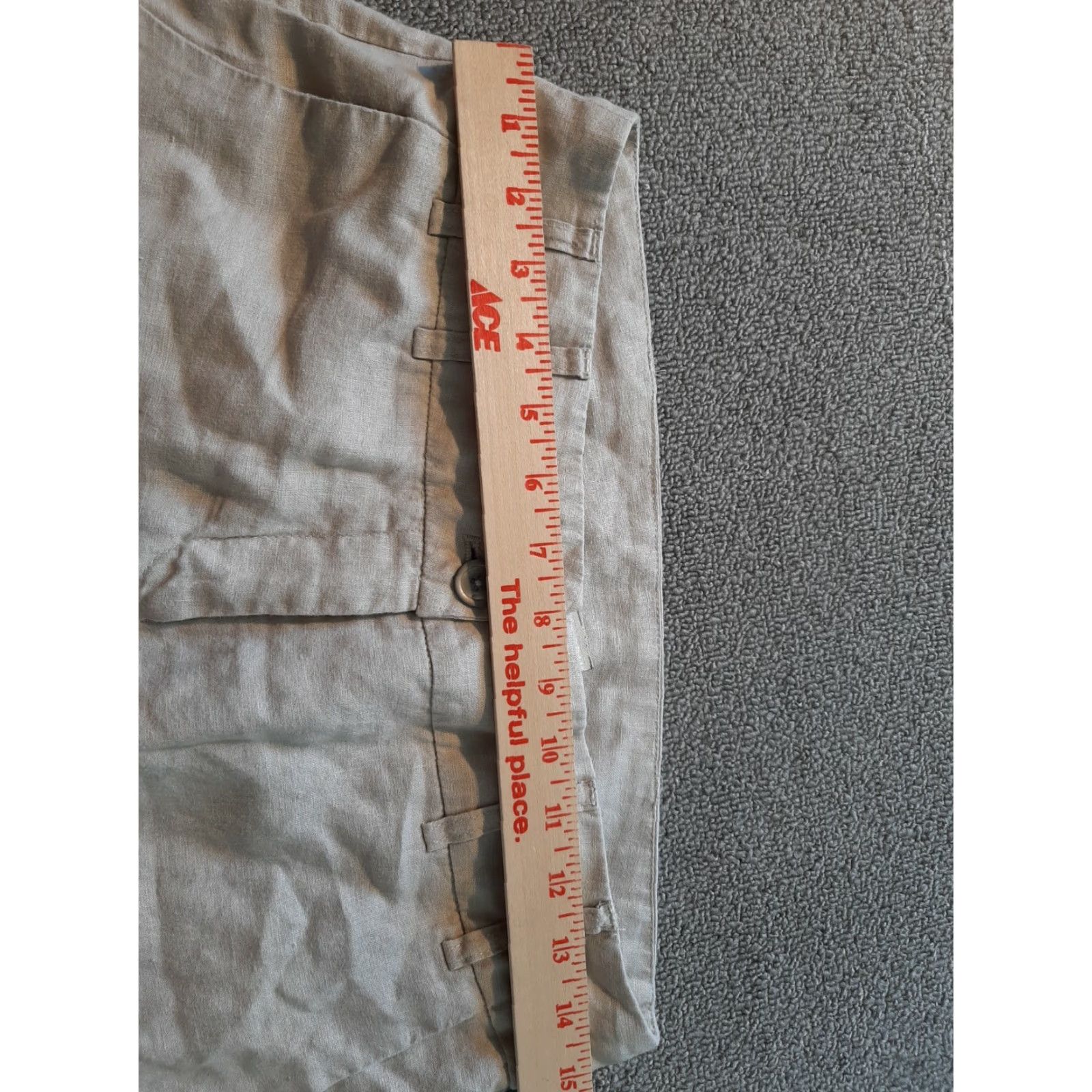 Vintage Solo Moda Dress Pants Women Beige Size 4 Tapered Knit Satin Piping Full Length Regular Size 27" / US 4 / IT 40 - 3 Thumbnail