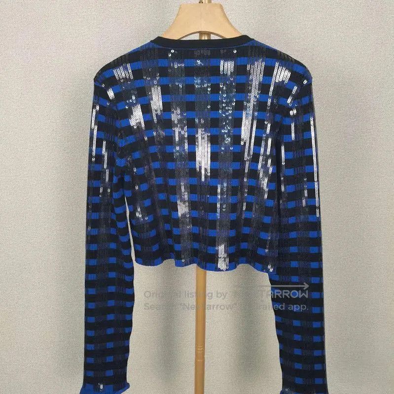 Louis Vuitton Louis Vuitton Blue Wool Knit Sweater . Size M / US 6-8 / IT 42-44 - 2 Thumbnail